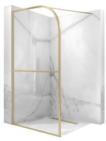 Shower screen Rea Sky Brush Gold 120