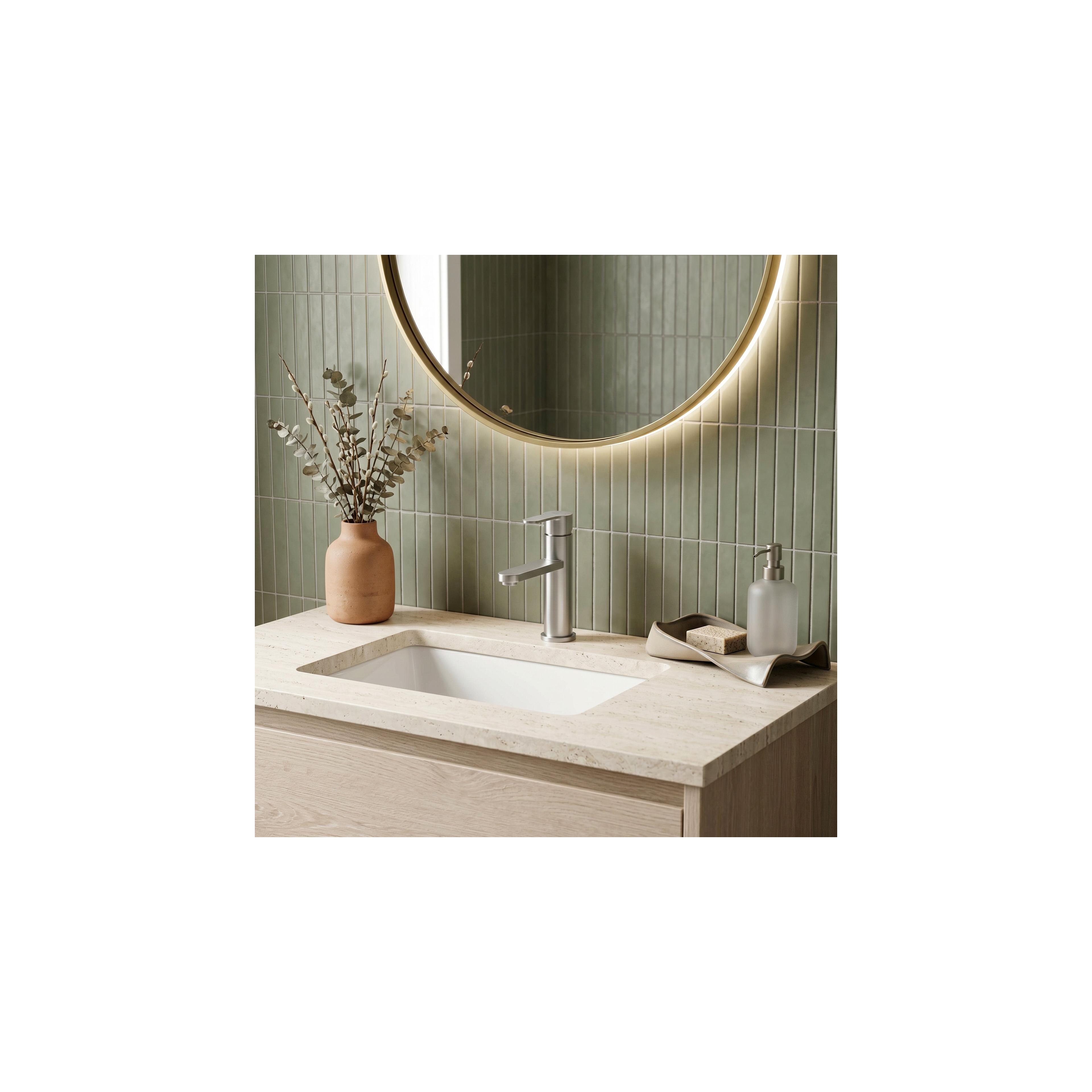 Robinet de salle de bain Rea Arcos Brush Nickel