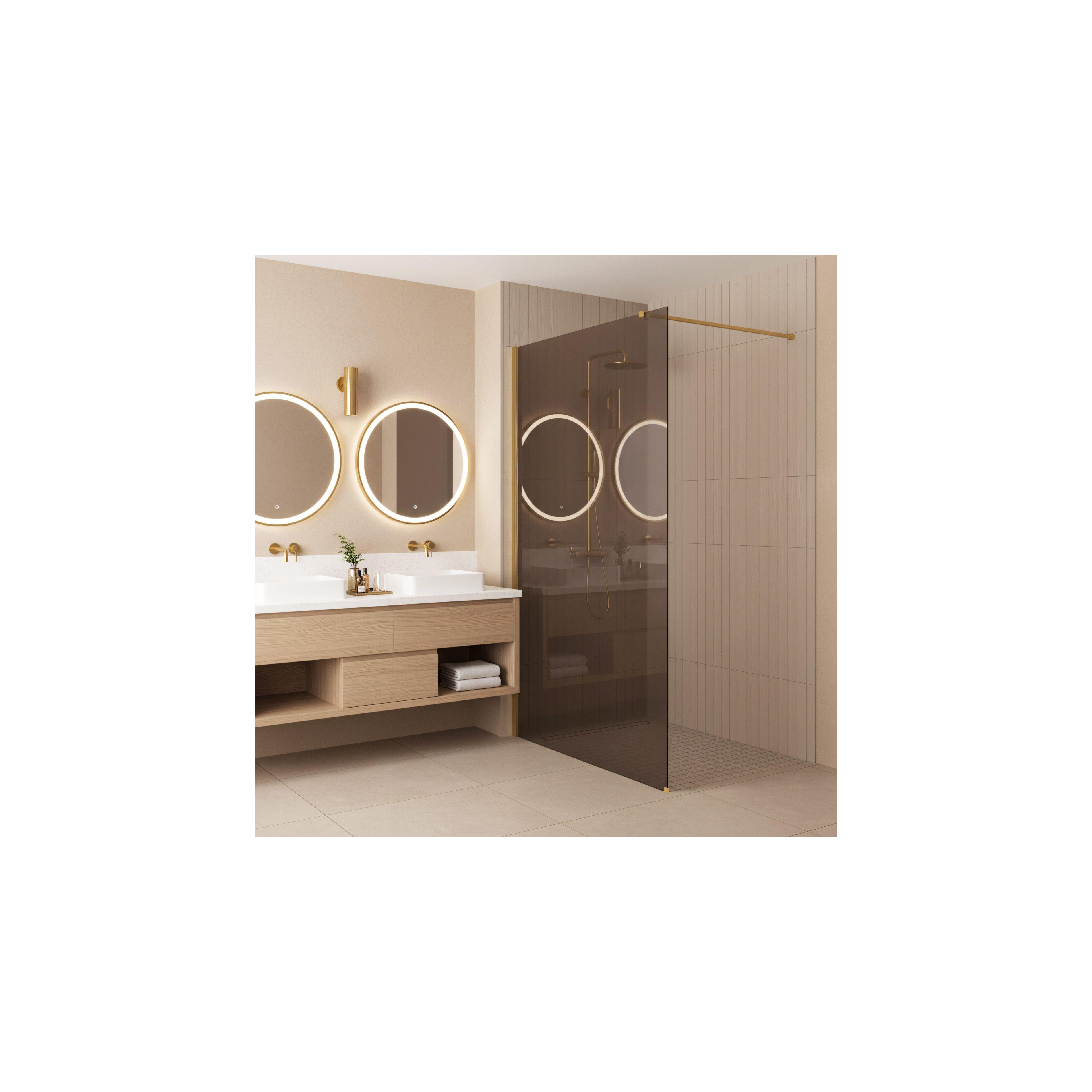 Paroi de douche Rea Flexi Brown / Gold 100