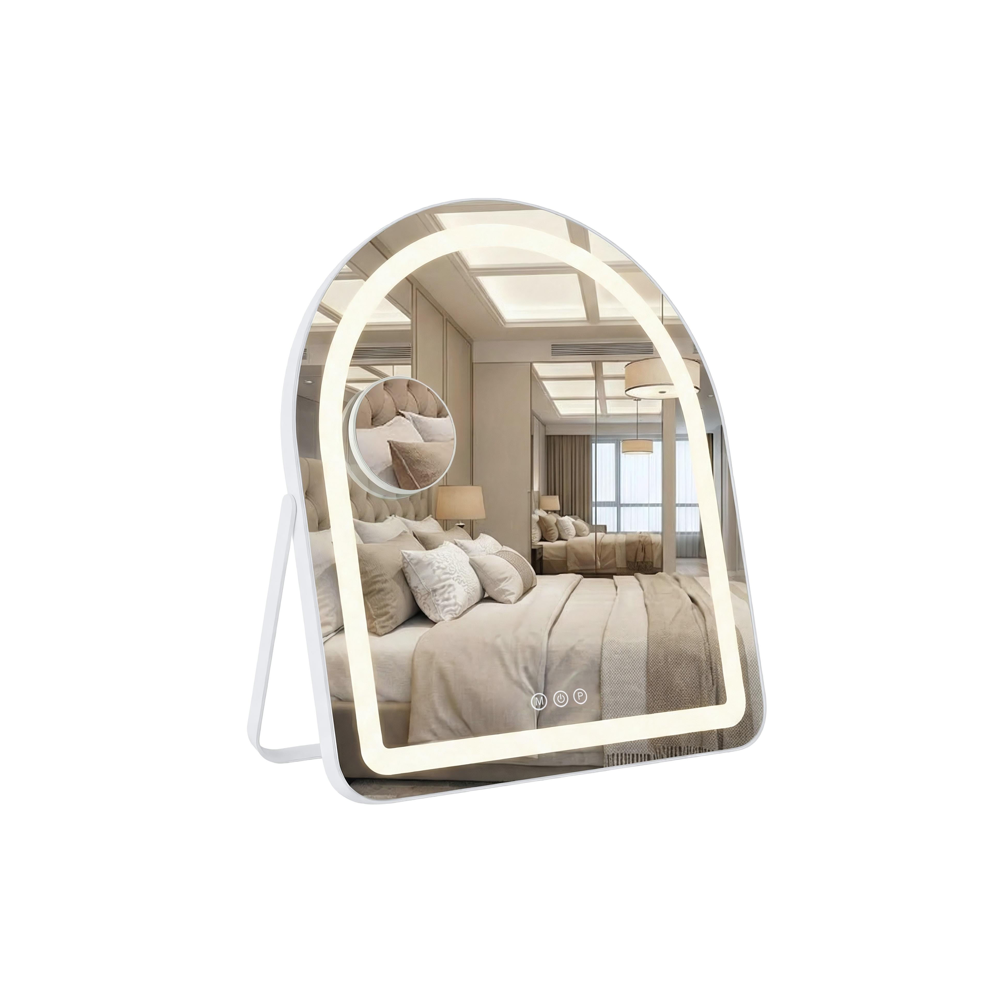 LED-spegel GLAM White 40x45cm