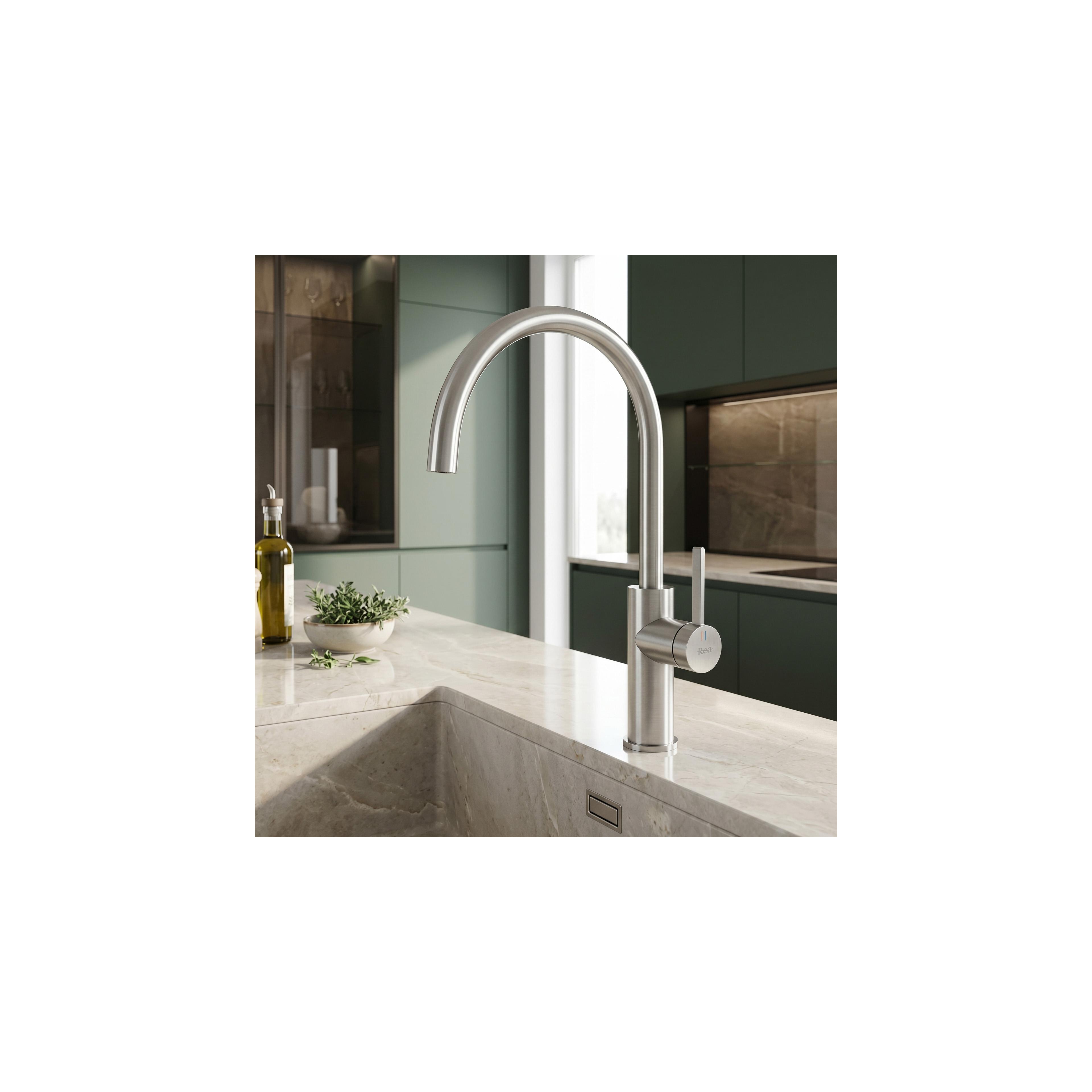 Kitchen faucet REA Rivo Brush Nickel