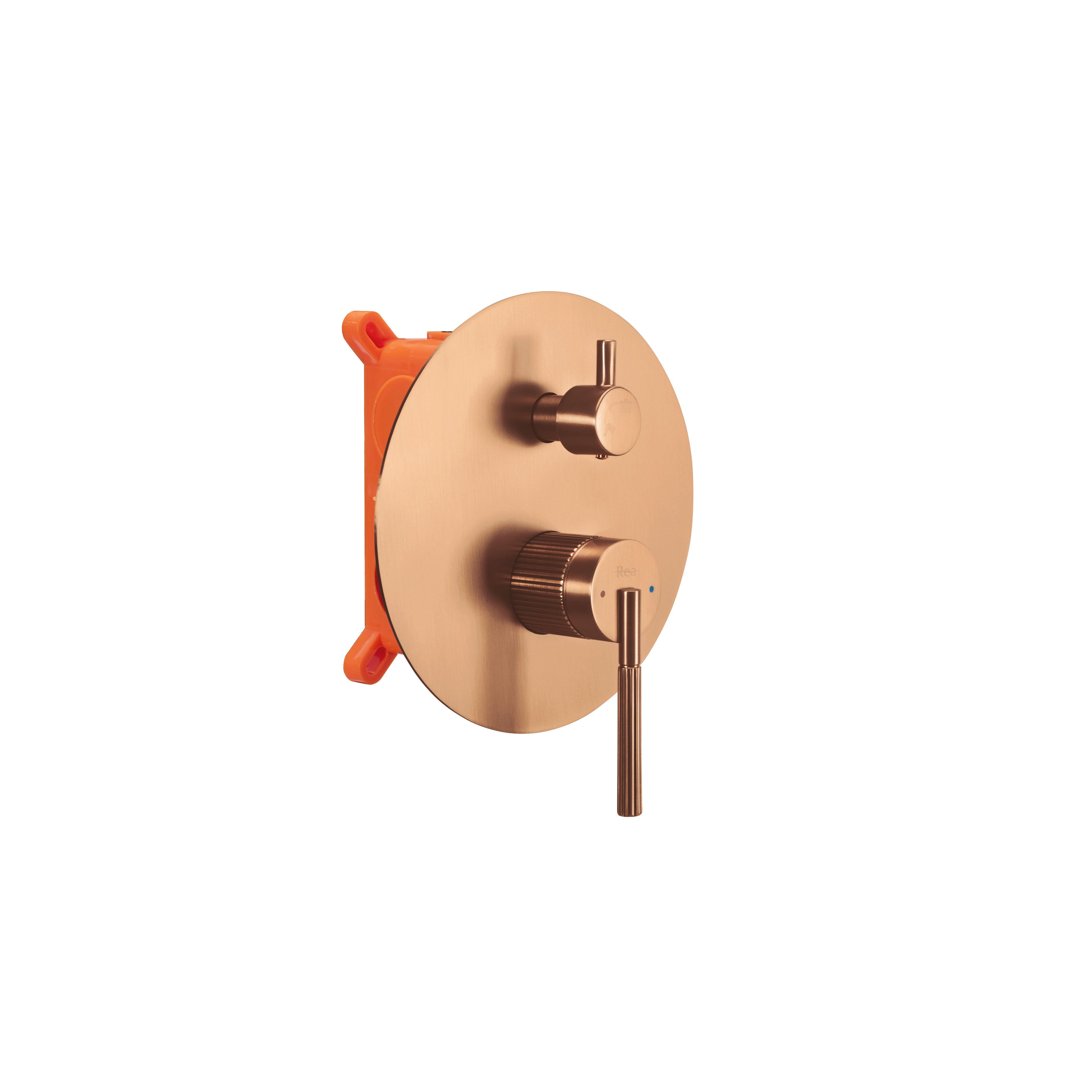 Rea Argon paslēpts dušas komplekts Brush Copper + BOX