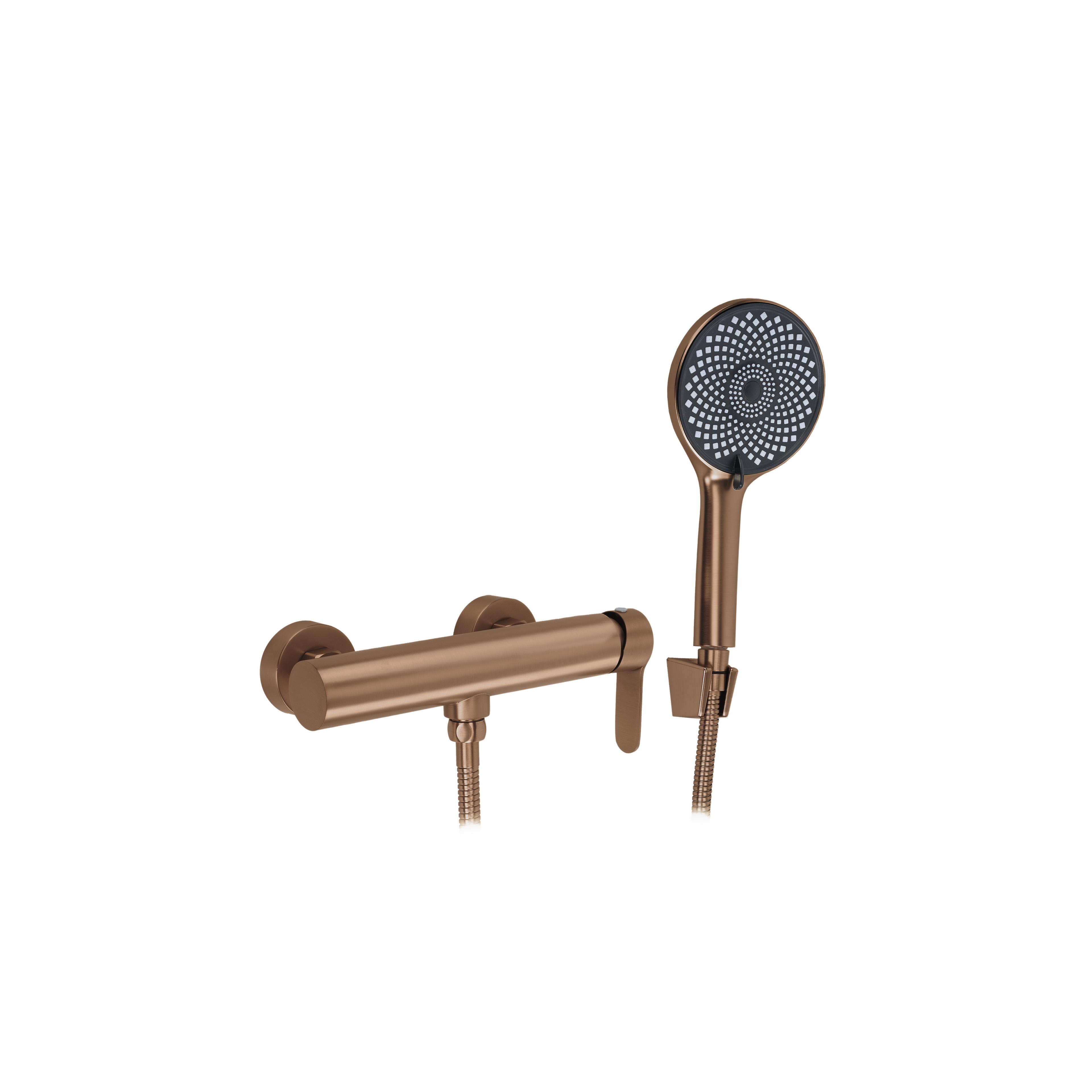 Baterie de duș REA Arcos Brush Copper