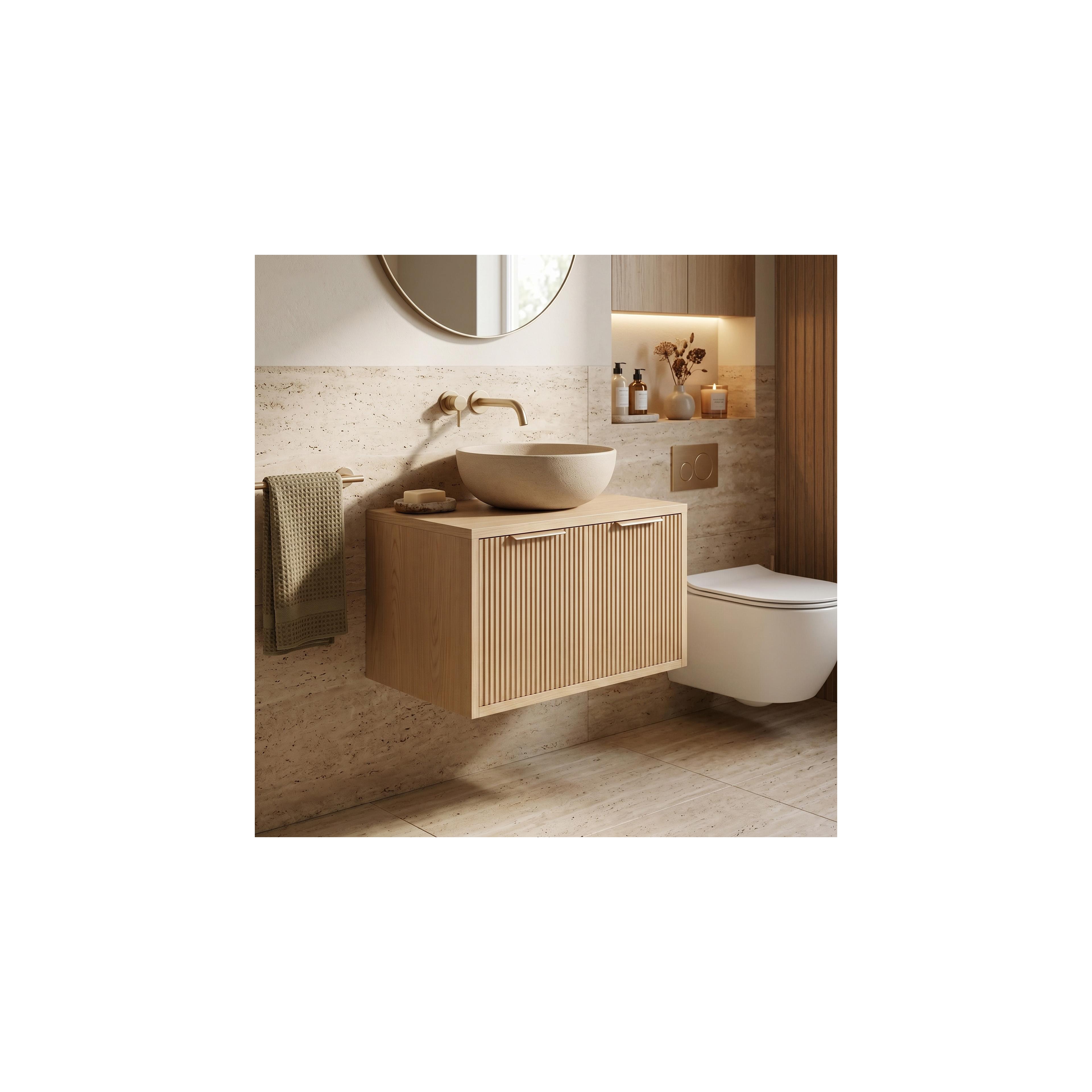 Bathroom vanity cabinet Rea Core 60cm Beige