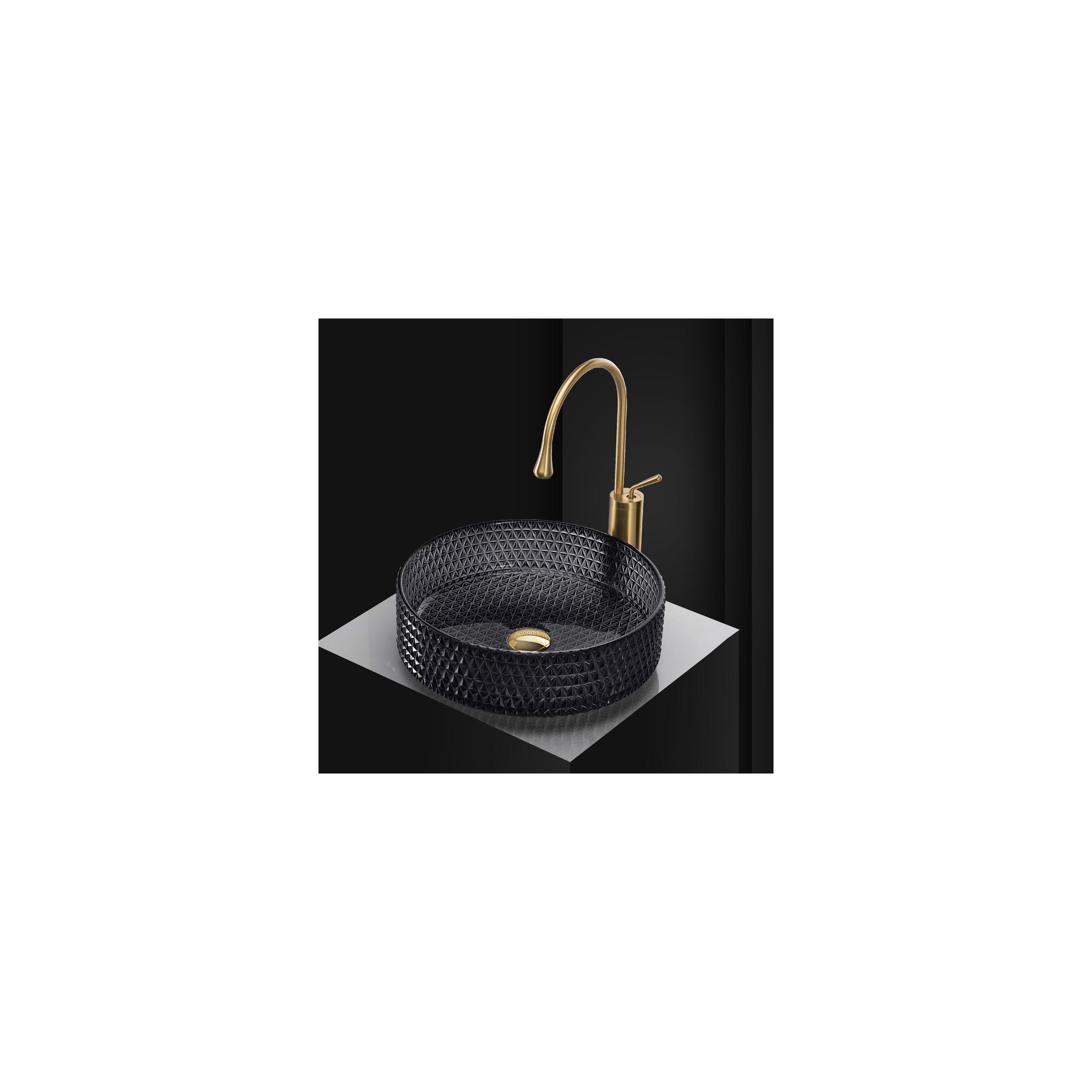 Rea Cristal 35 Black töölaua valamu