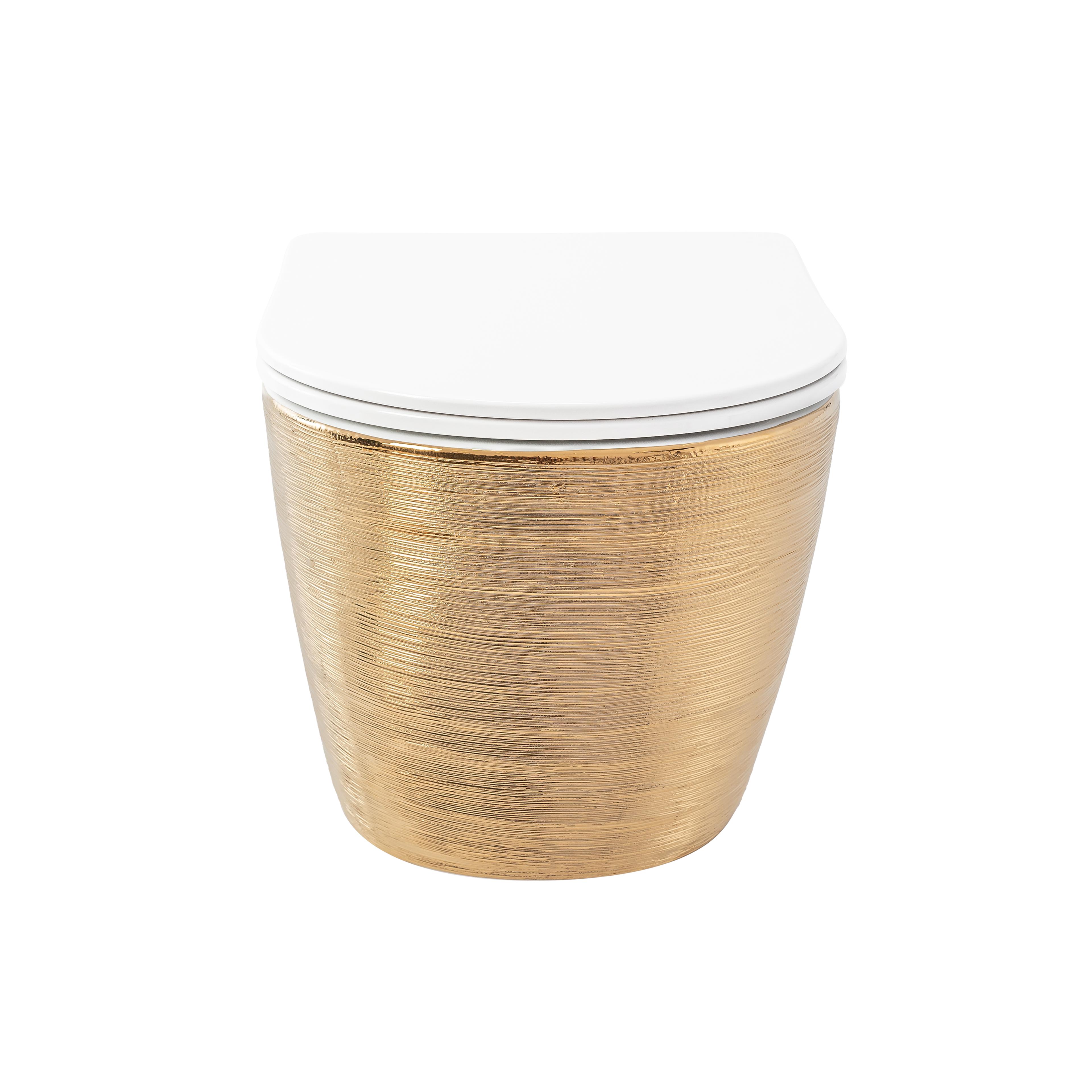 Toilet bowl Carlo Flat Brush Gold