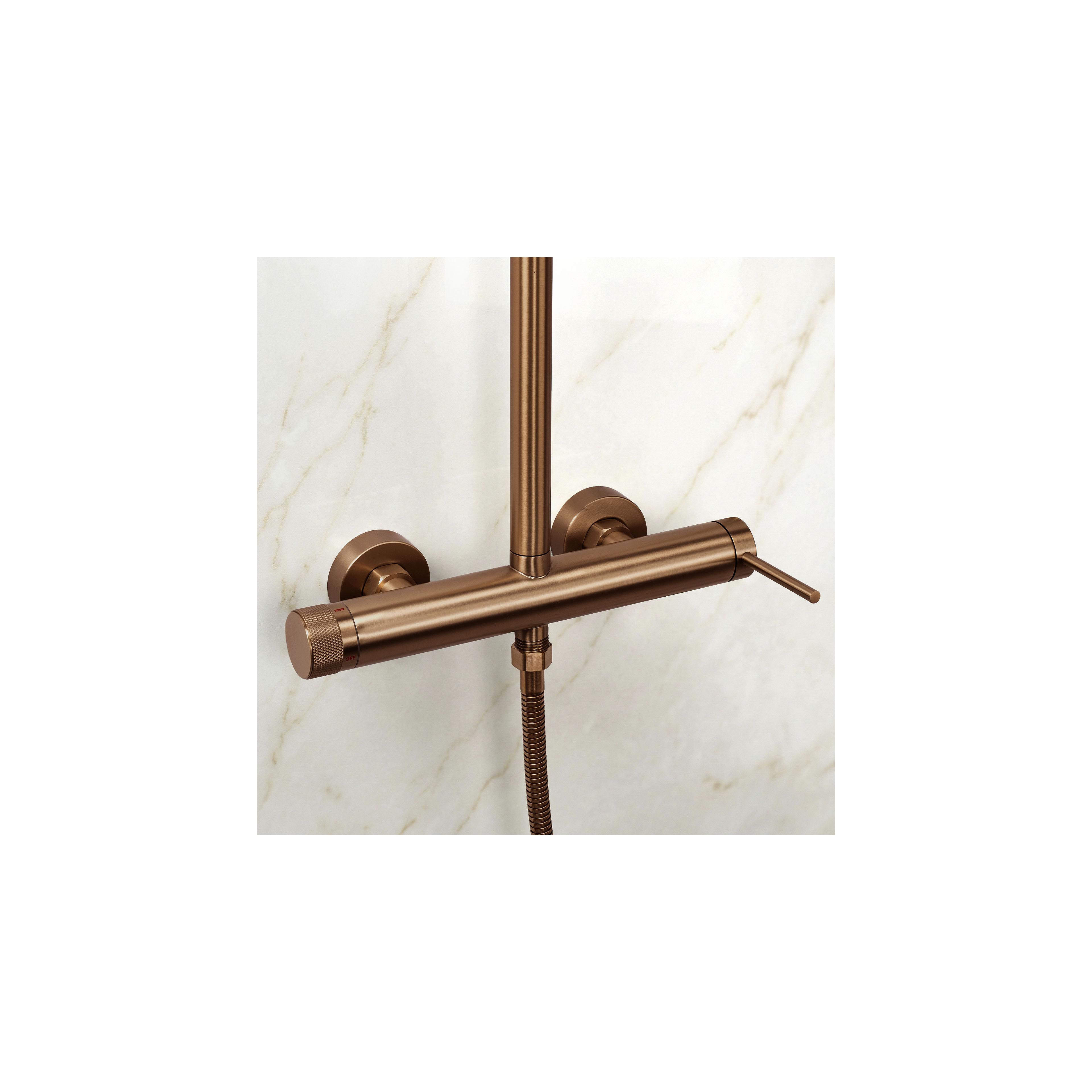 Conjunto de ducha Rea Foss Clif Brush Copper