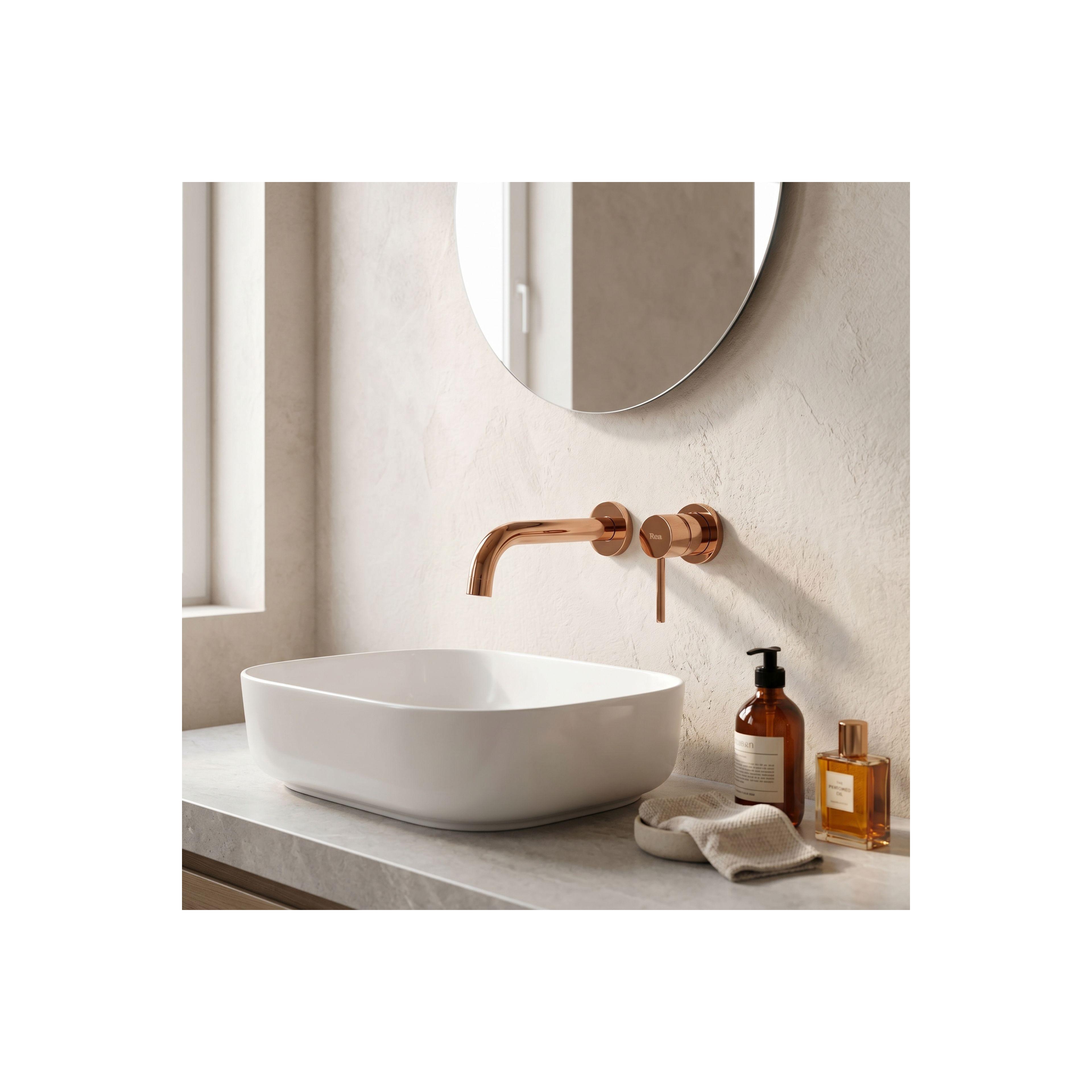 Wall Mounted faucet Rea Lungo Copper + BOX