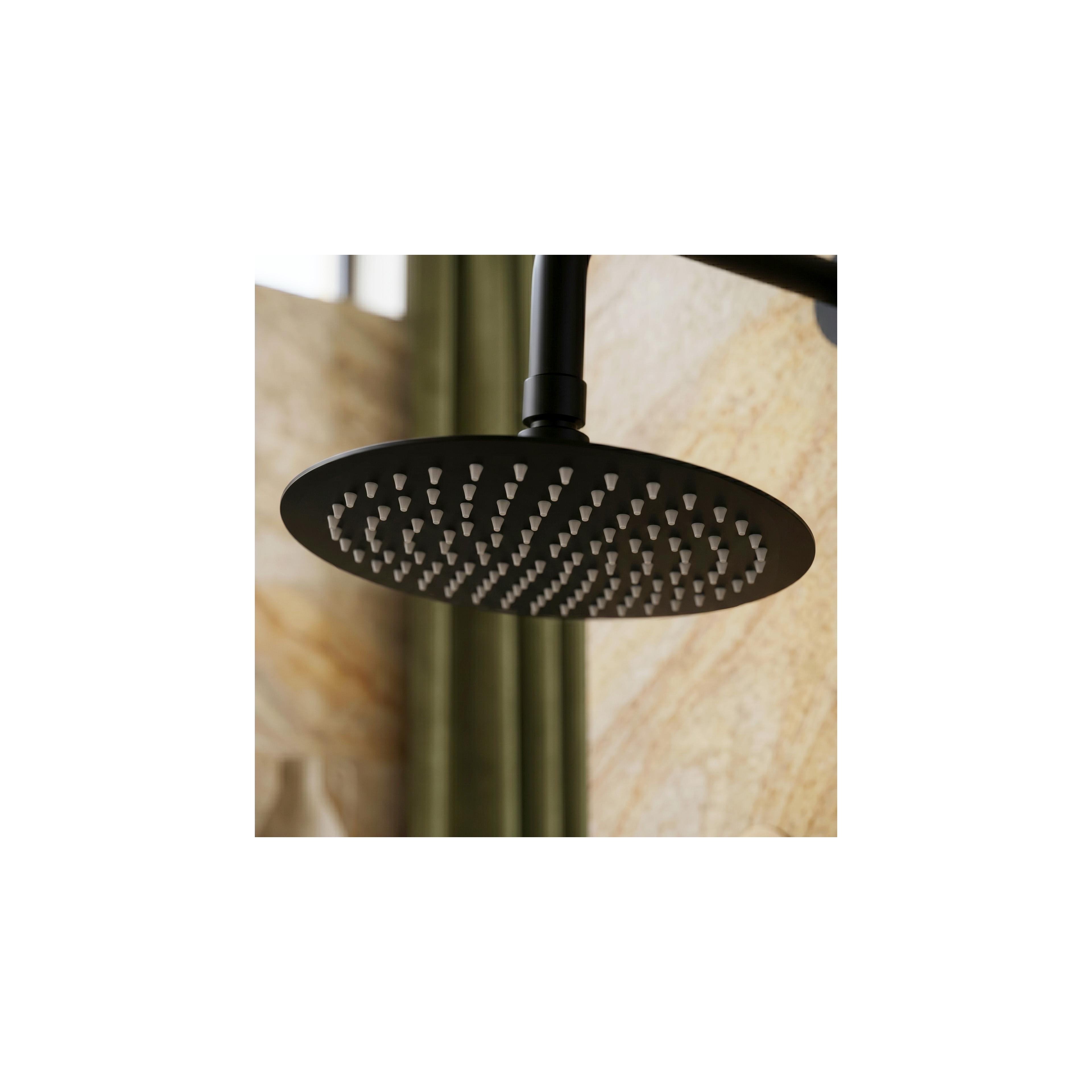 Στρογγυλή κεφαλή ντους REA JS-P014B 25cm Black