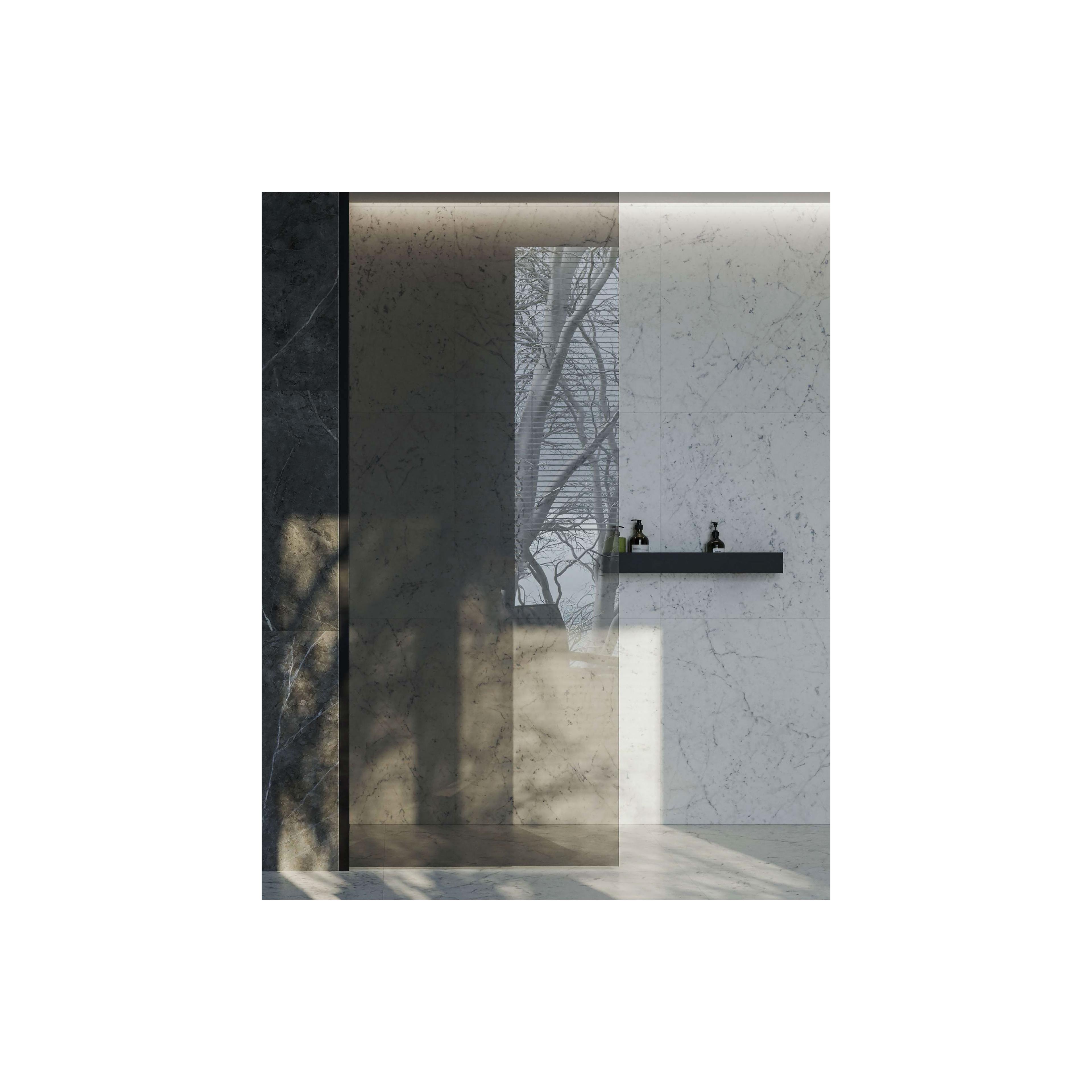 Bathroom shelf SF02 60cm black matt