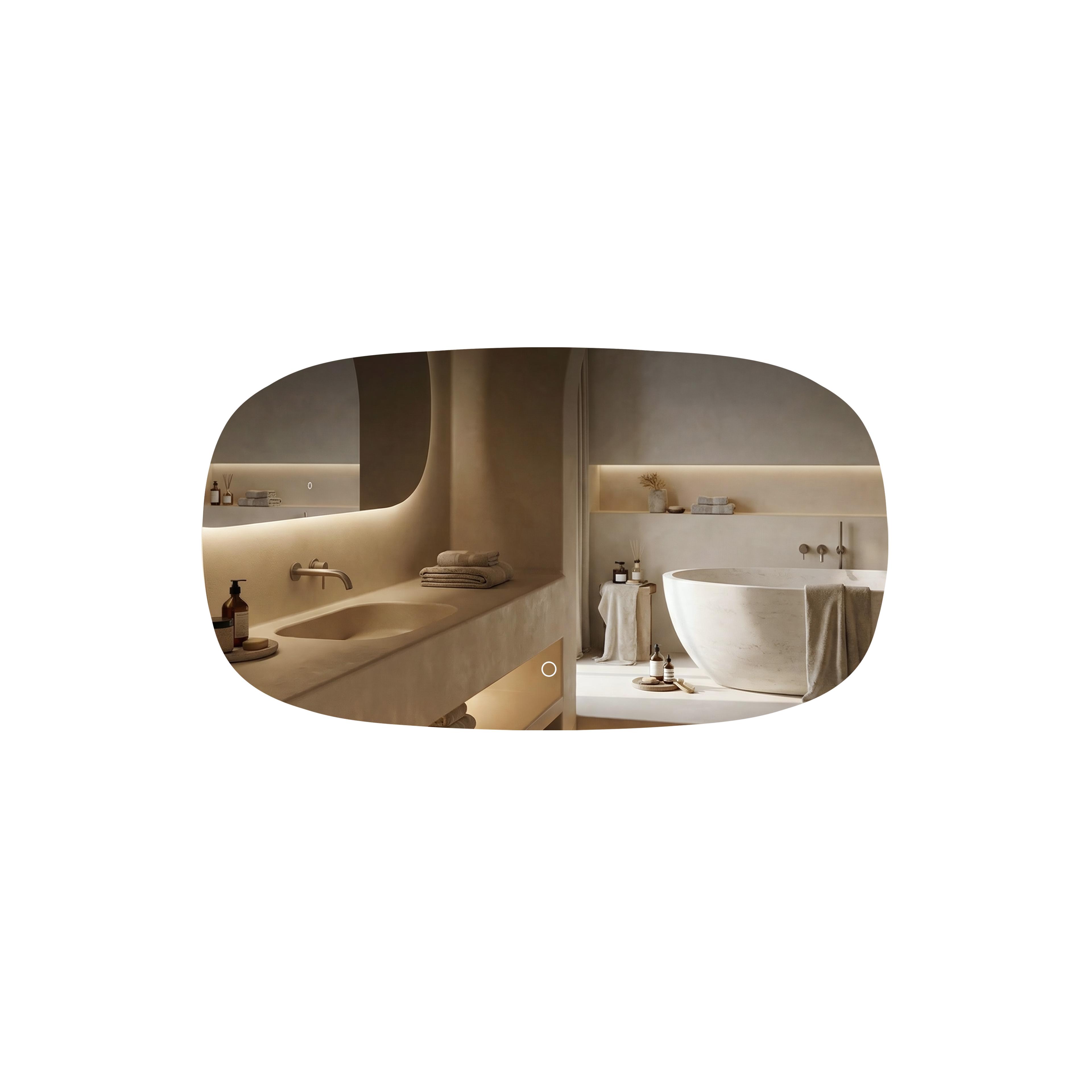 Mirror LED 100x60cm TOP-4