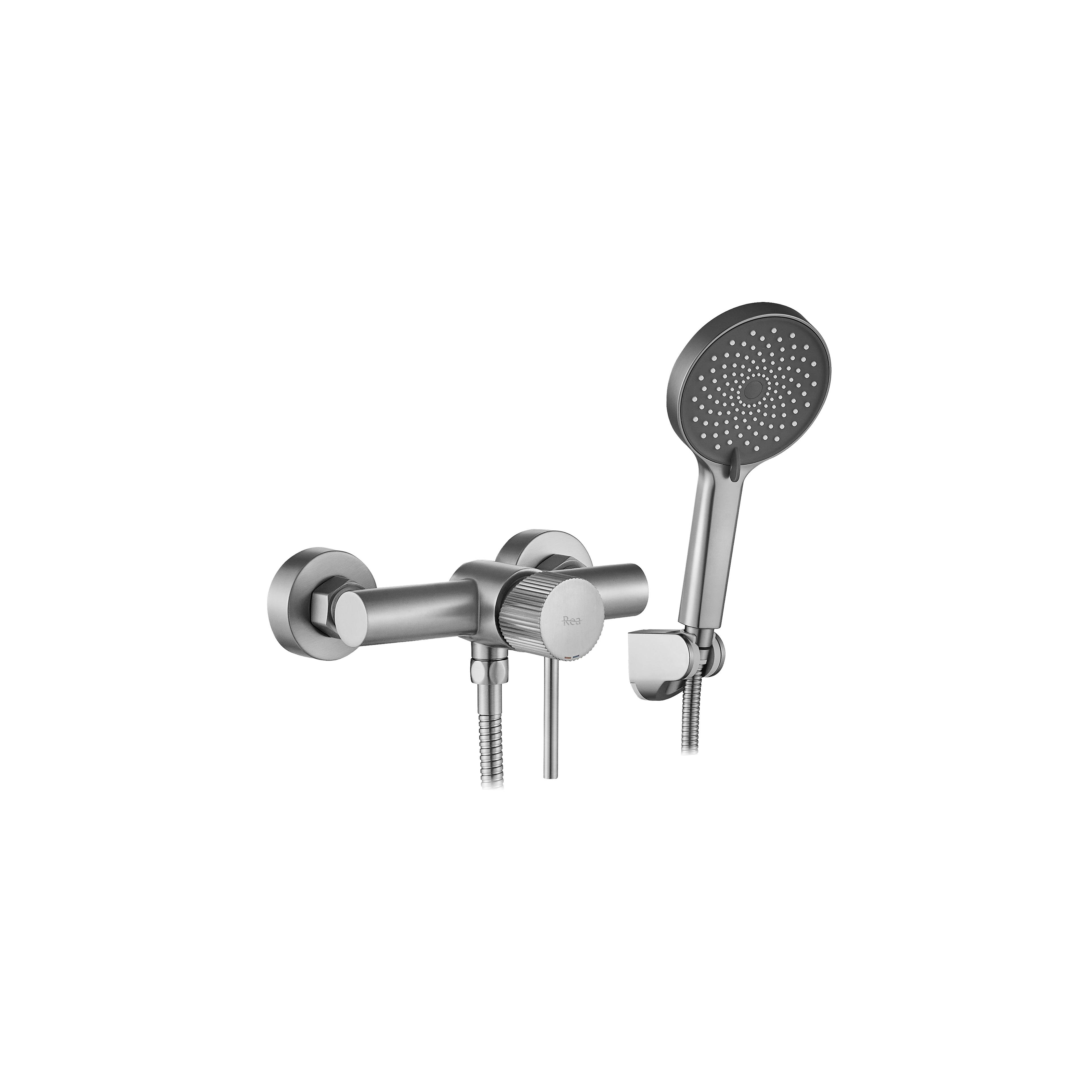 Zuhanycsaptelep Lungo Stripe BRUSH NICKEL