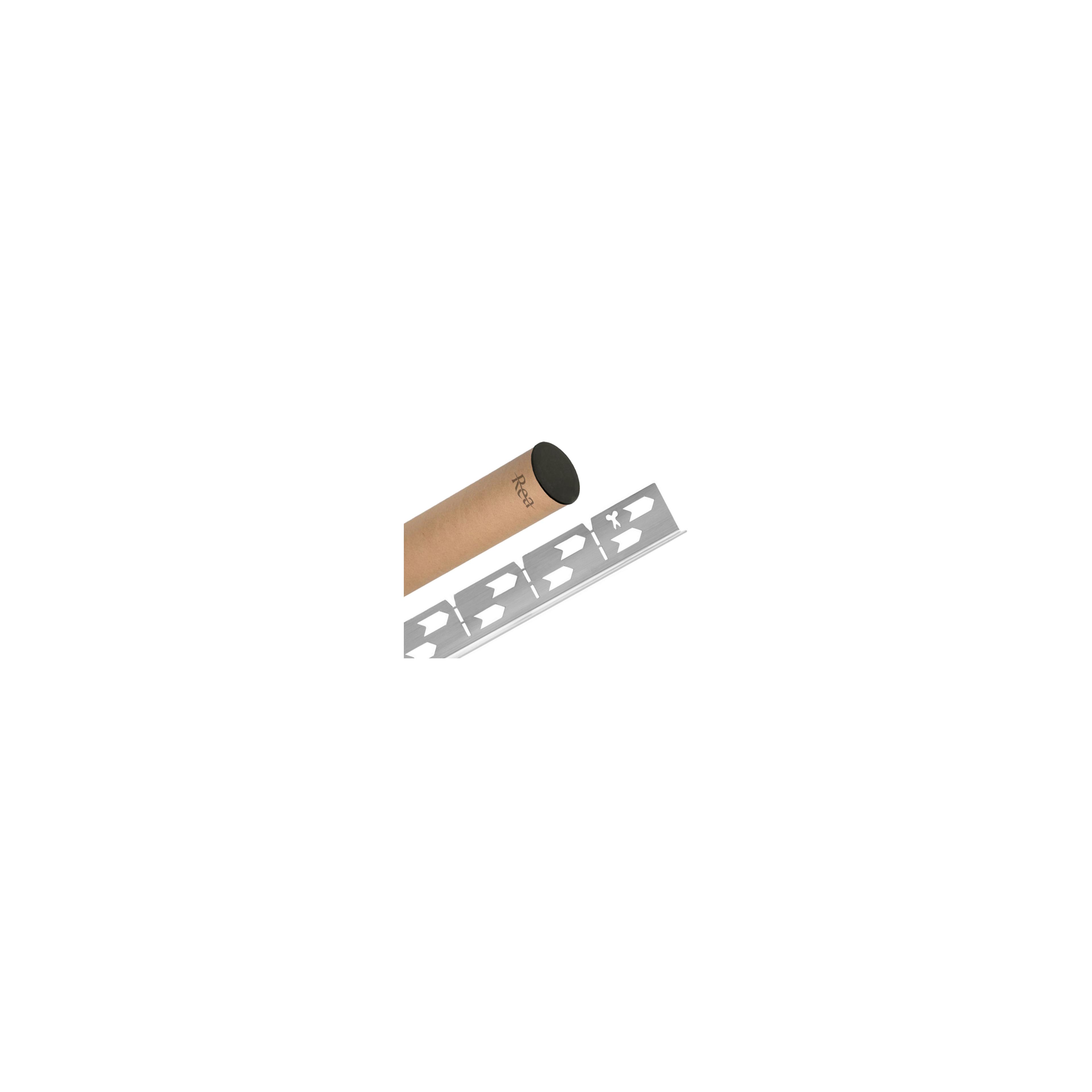 Profilé de chute latéral pour receveur de douche 140cm Brush nickel