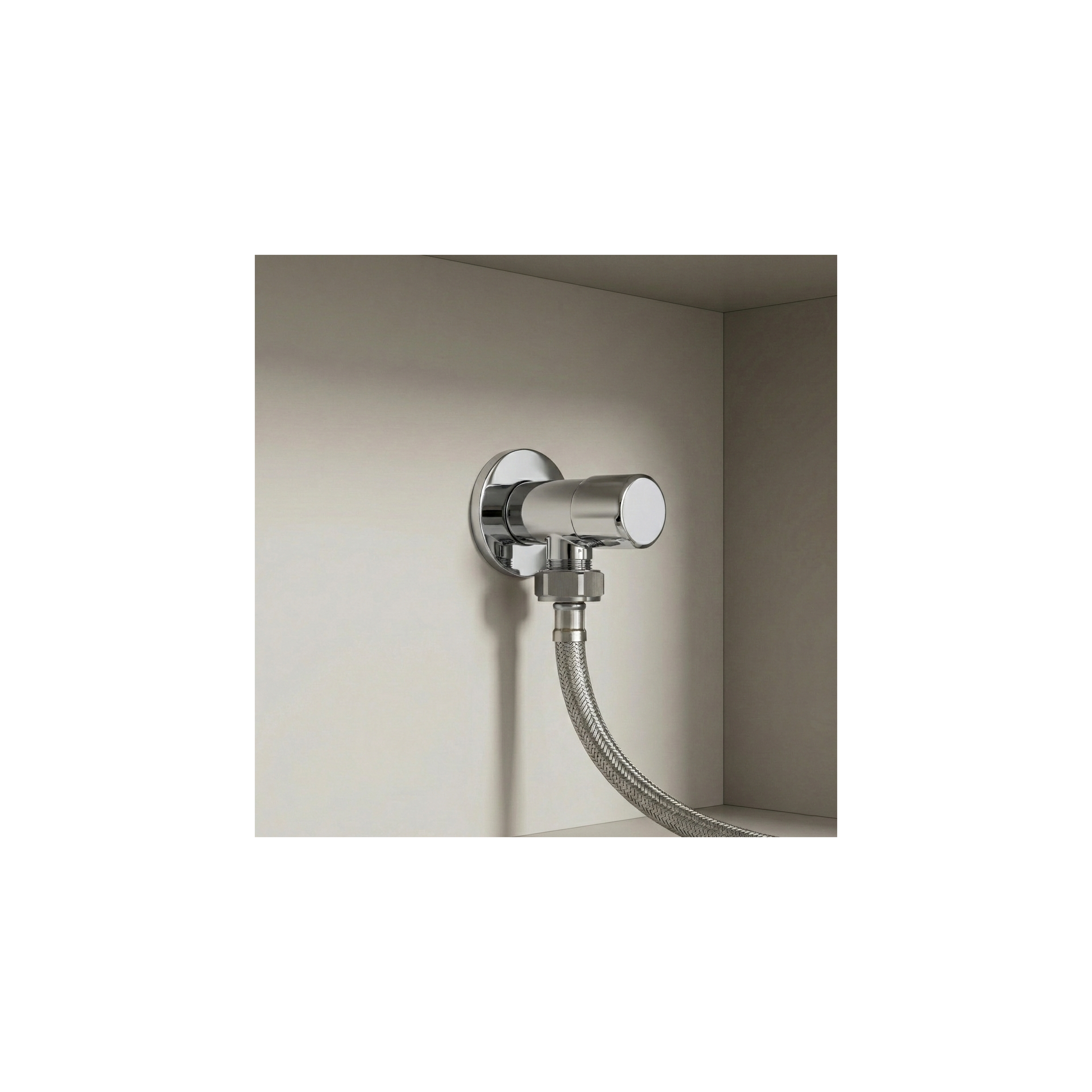 Robinet d’angle 02 1/2" x 3/4" Chrome