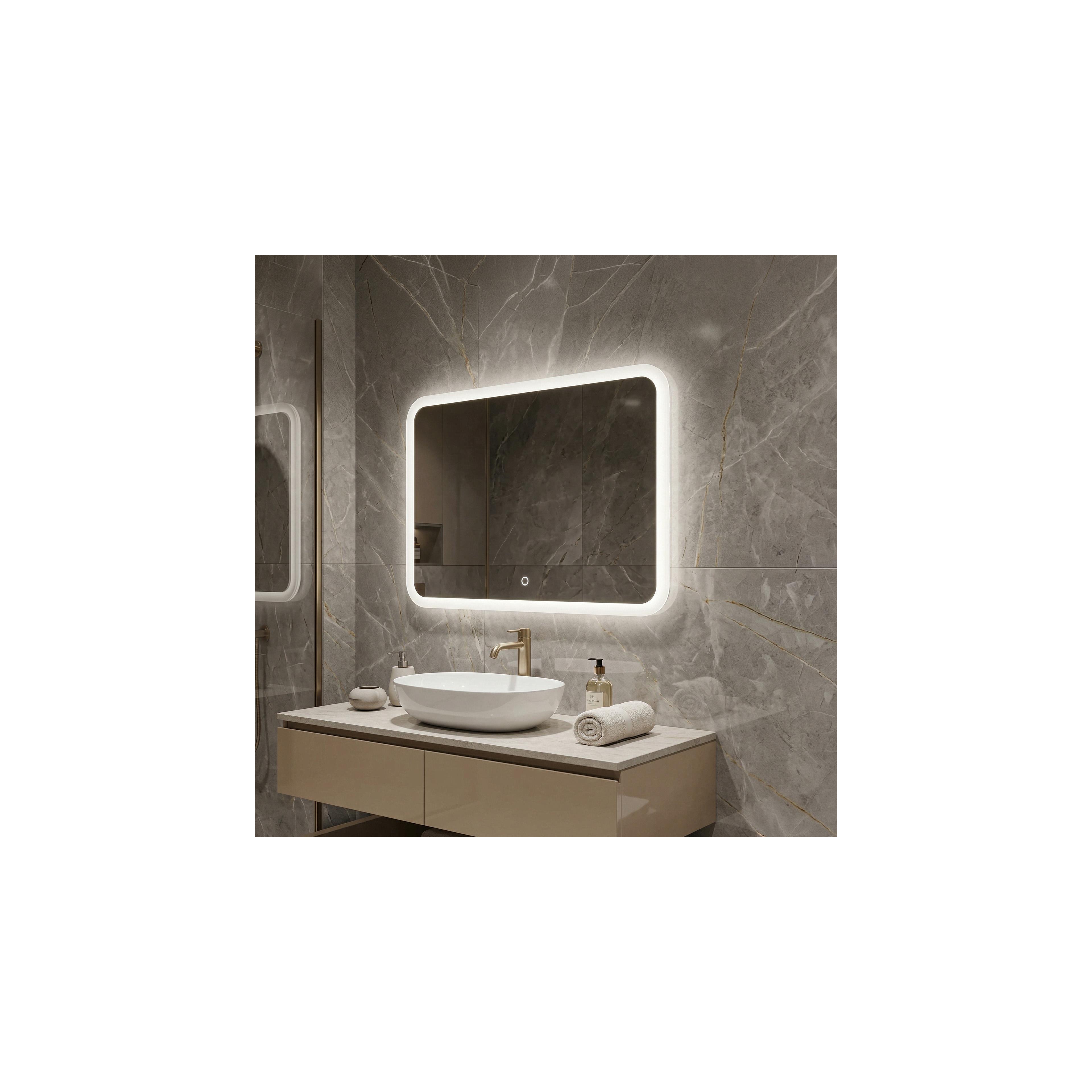 Mirror LED 80x60cm TOP-3