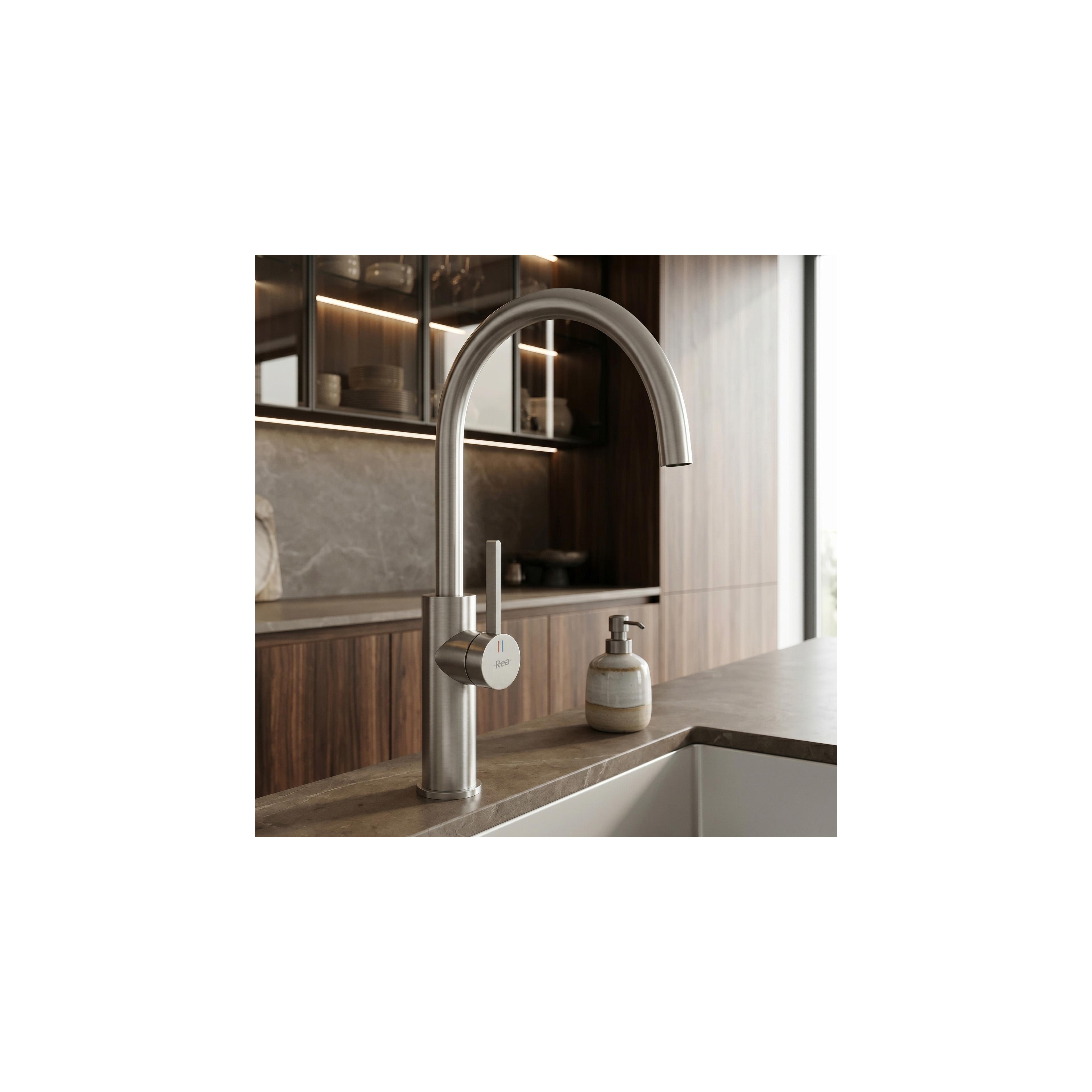 Kitchen faucet REA Rivo Brush Nickel
