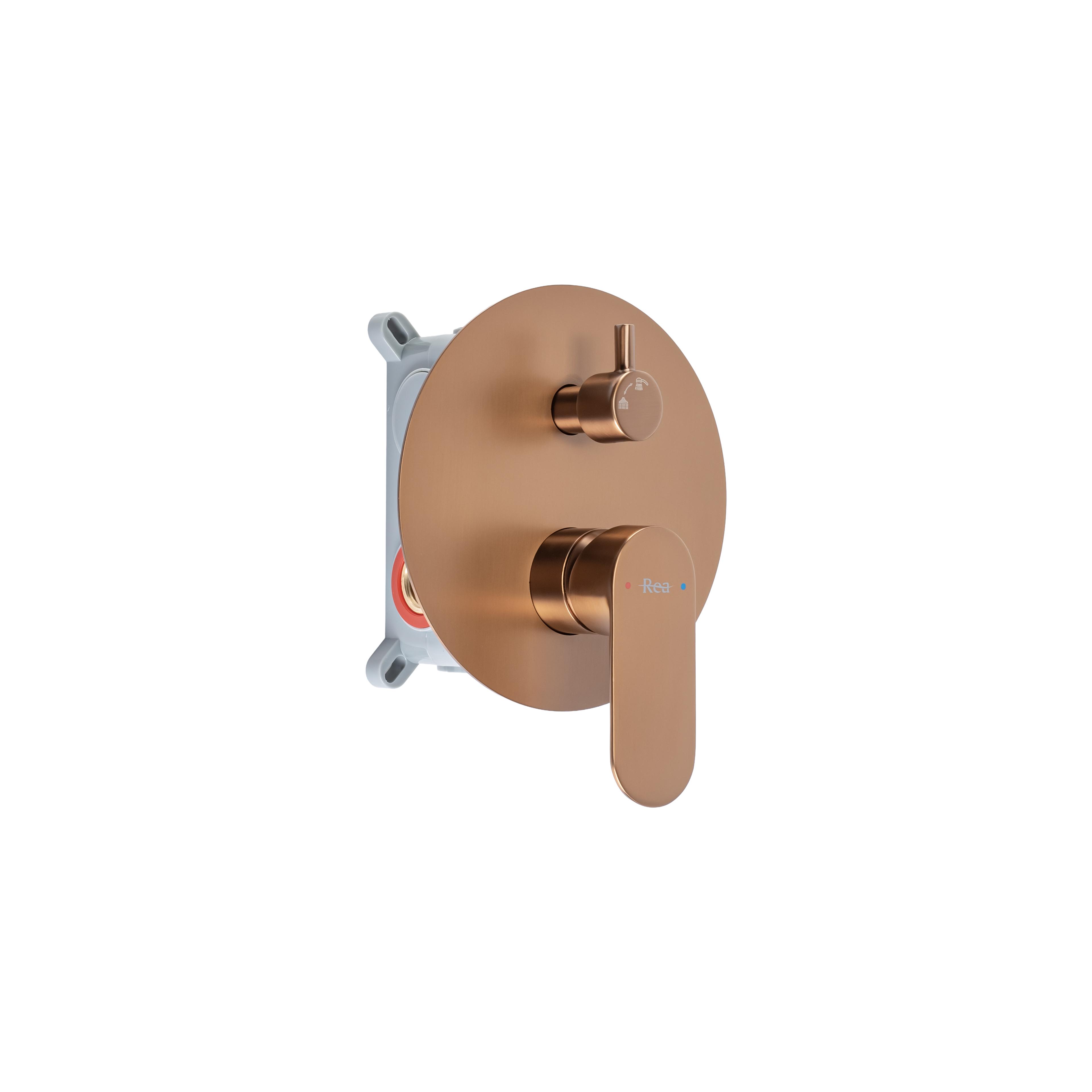 Κρυφό σετ ντους Rea Drop Brush Copper + BOX