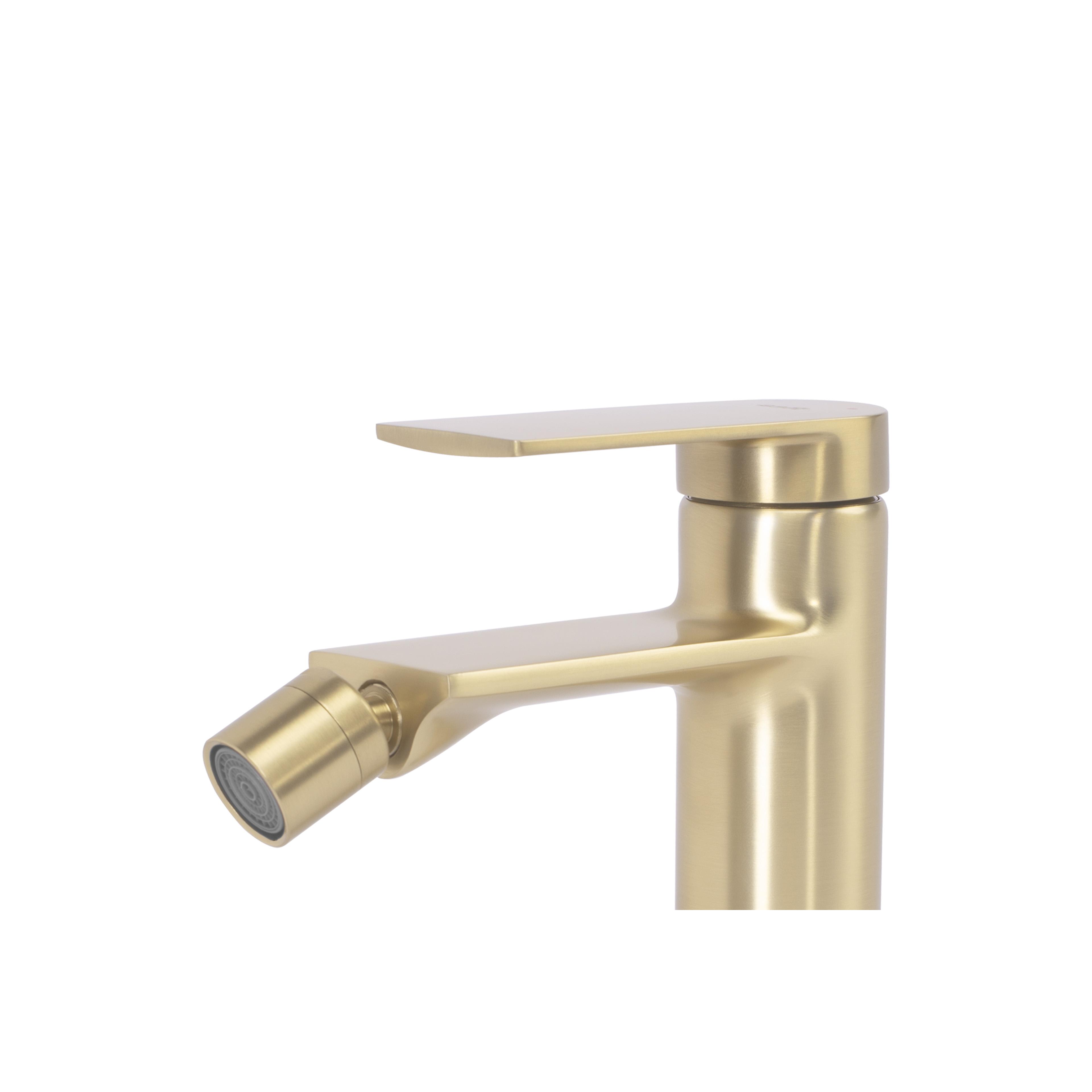 Grifo para bidé Rea Storm Brush Gold