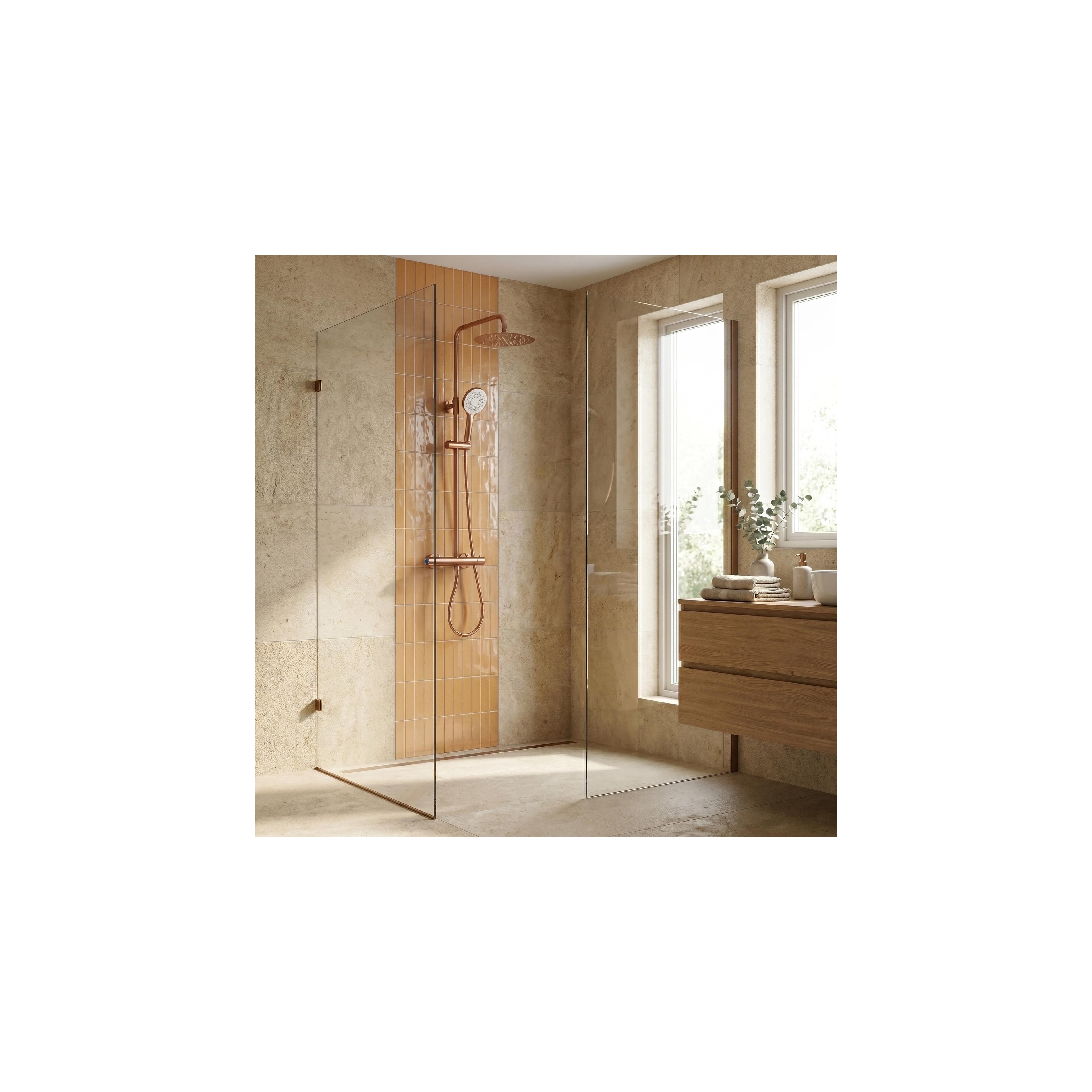 Душ система с Термостат Rea Drop Brush Copper