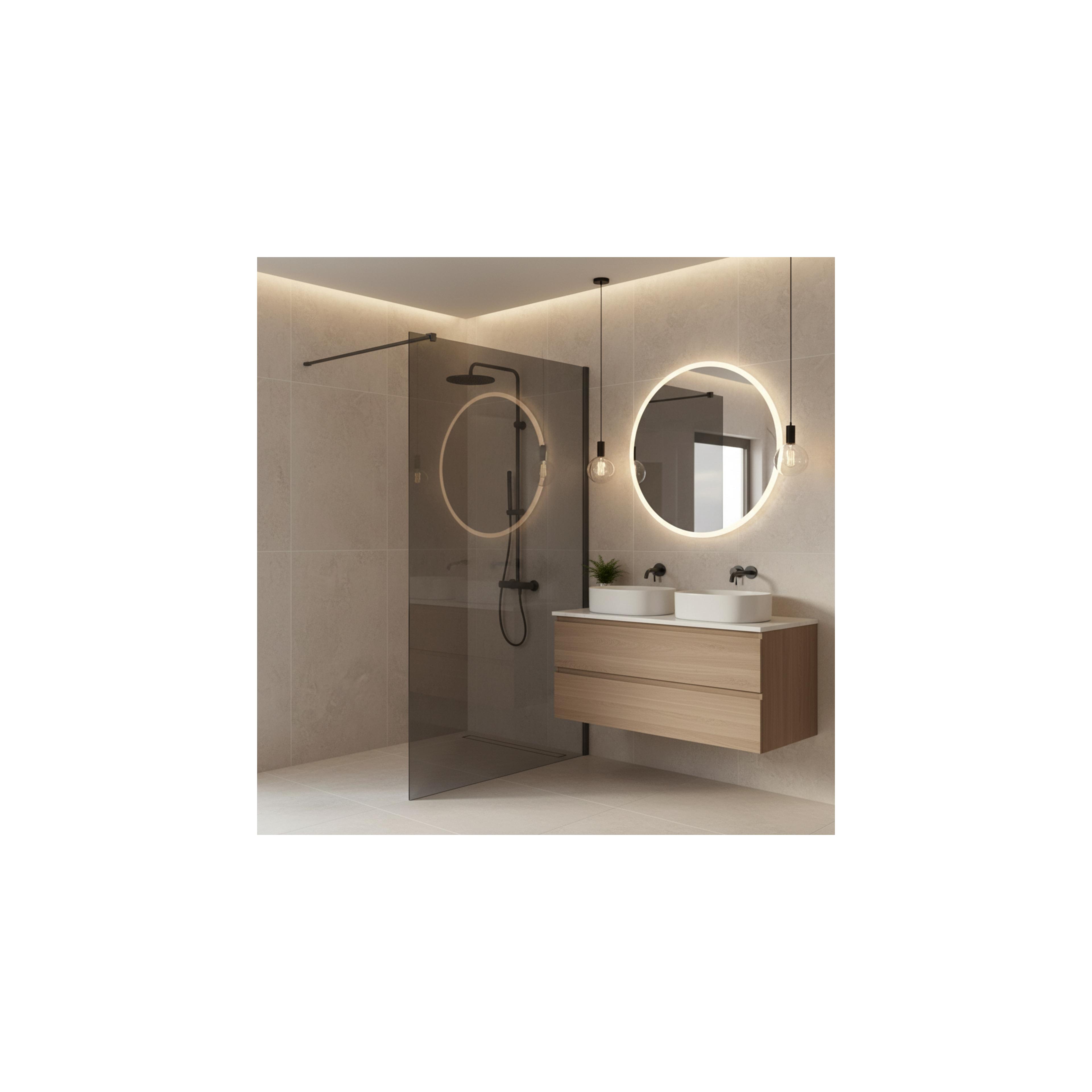 Paroi de douche Rea Flexi Grey / Titan 80
