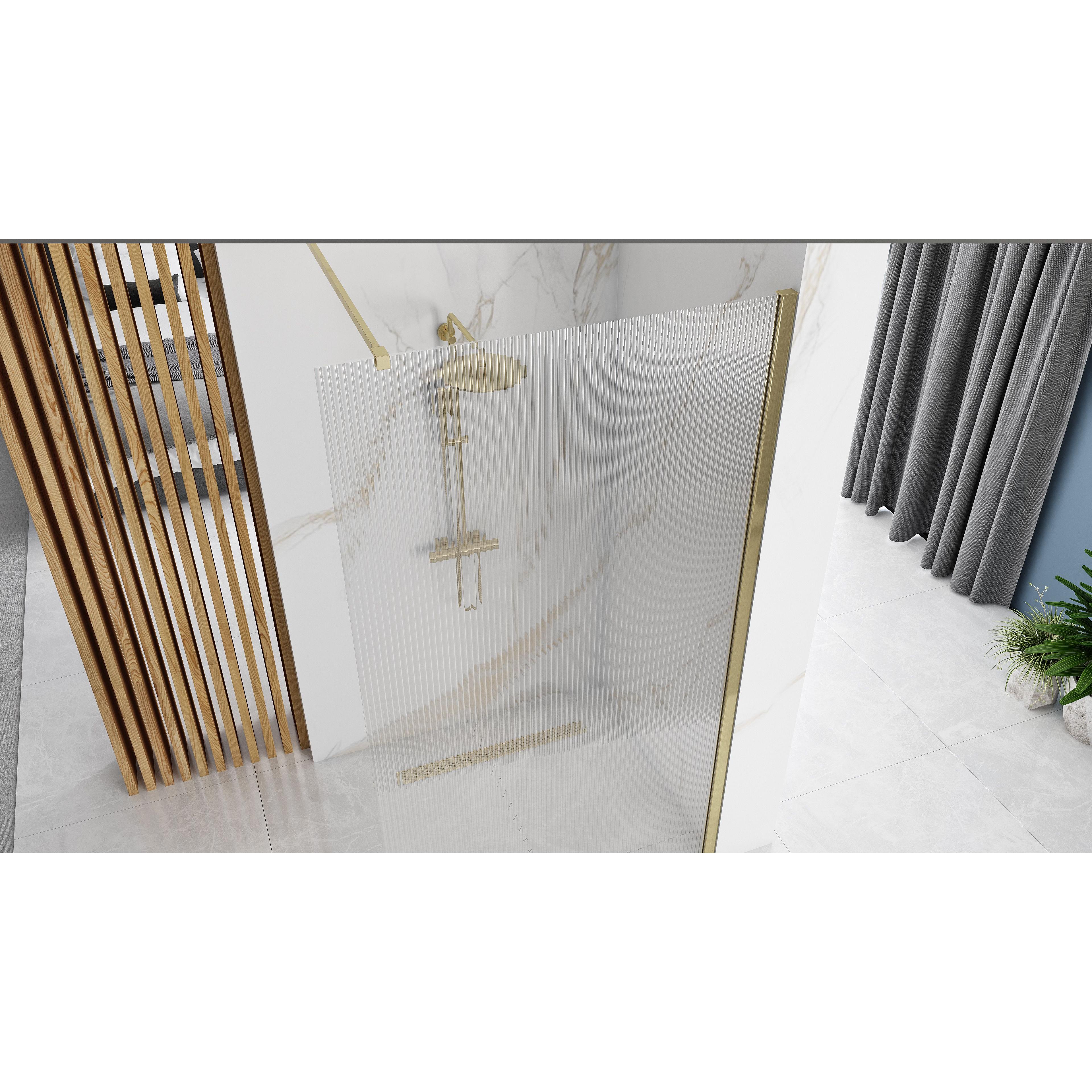 Zid za tuš Rea Aero Intimo Gold Brush 100