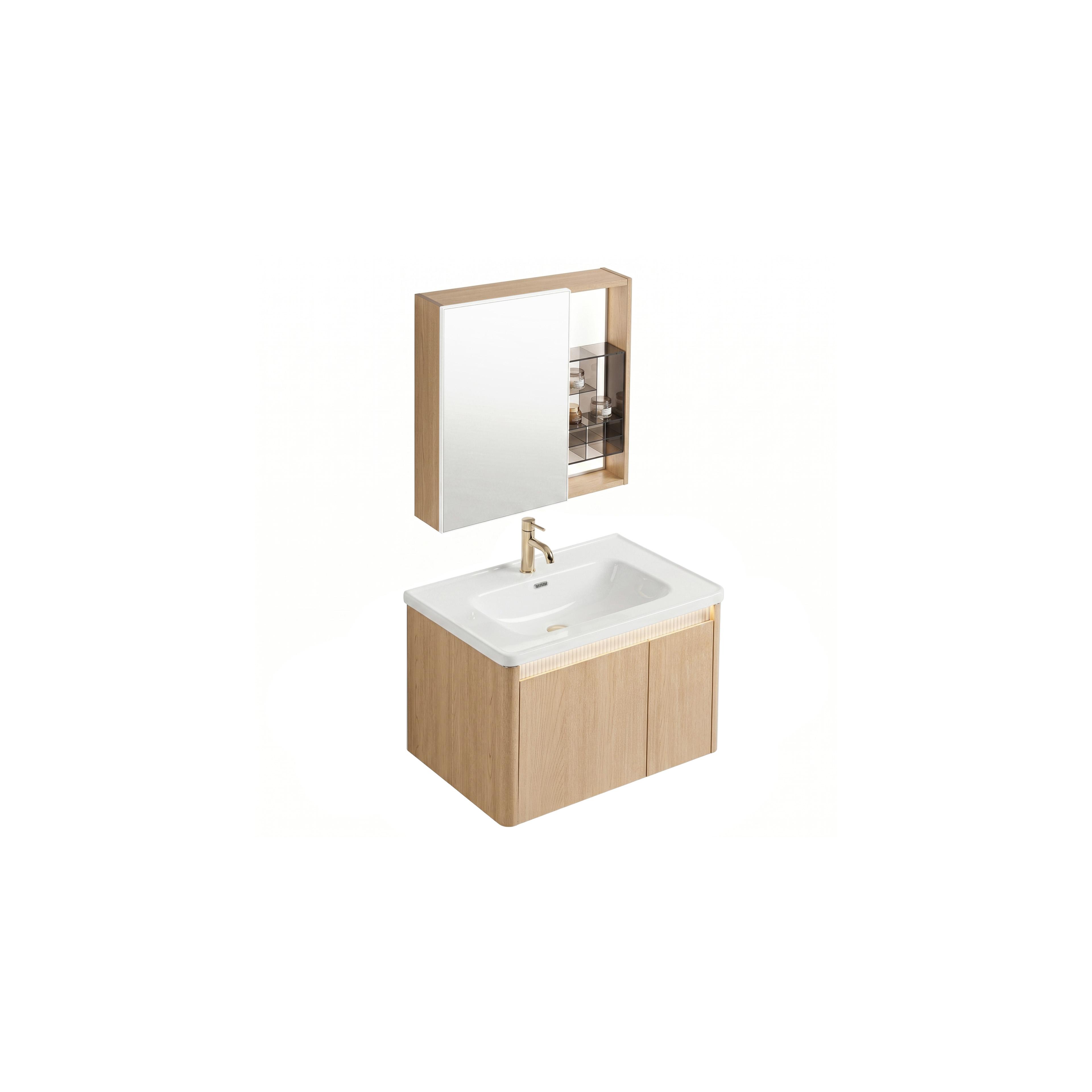 Zestaw mebli łazienkowych z Umywalką Sora DE07-70 Oak 70CM