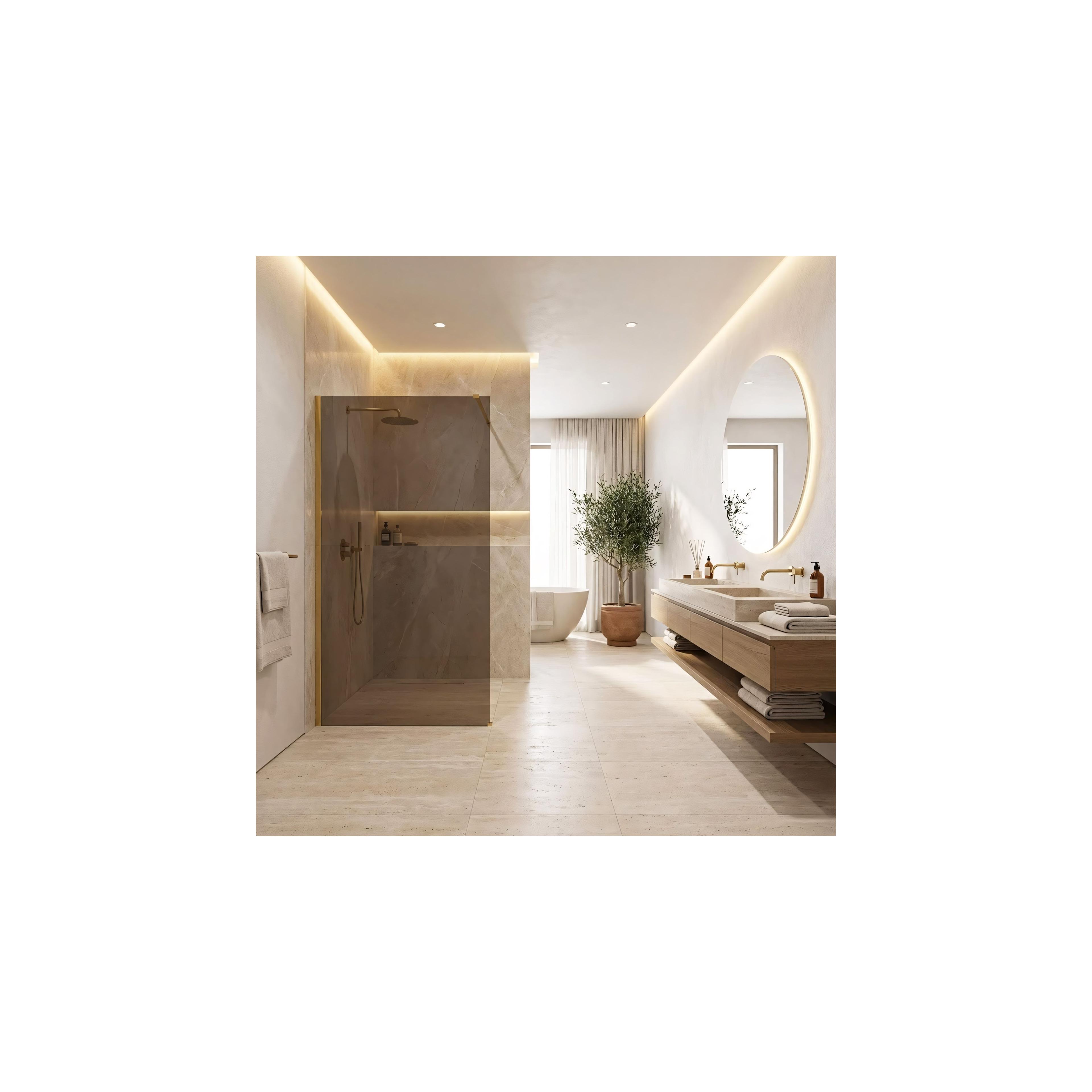 Paroi de douche Rea Flexi Brown / Gold 120