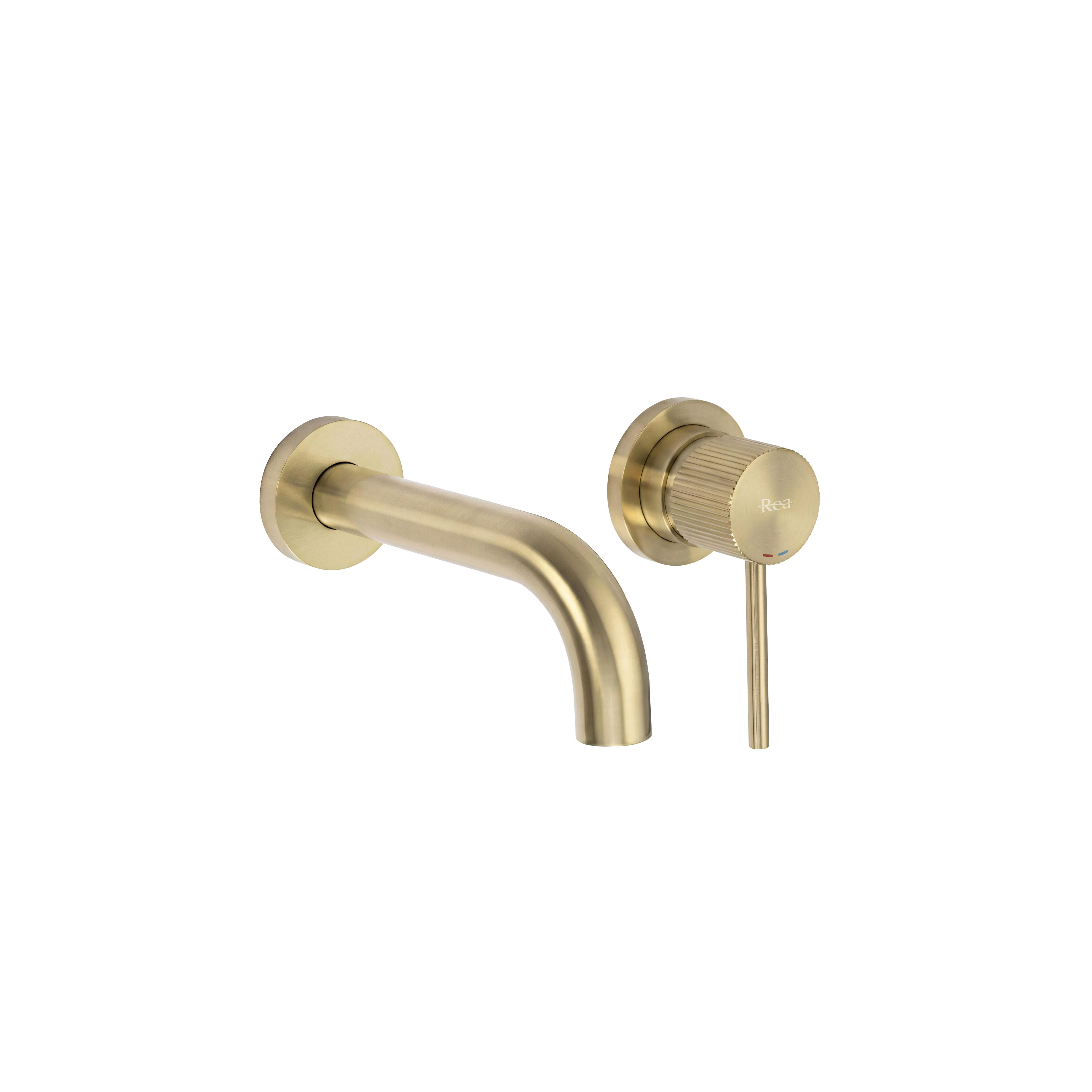 Robinet encastré Rea Lungo Stripe Brush Gold