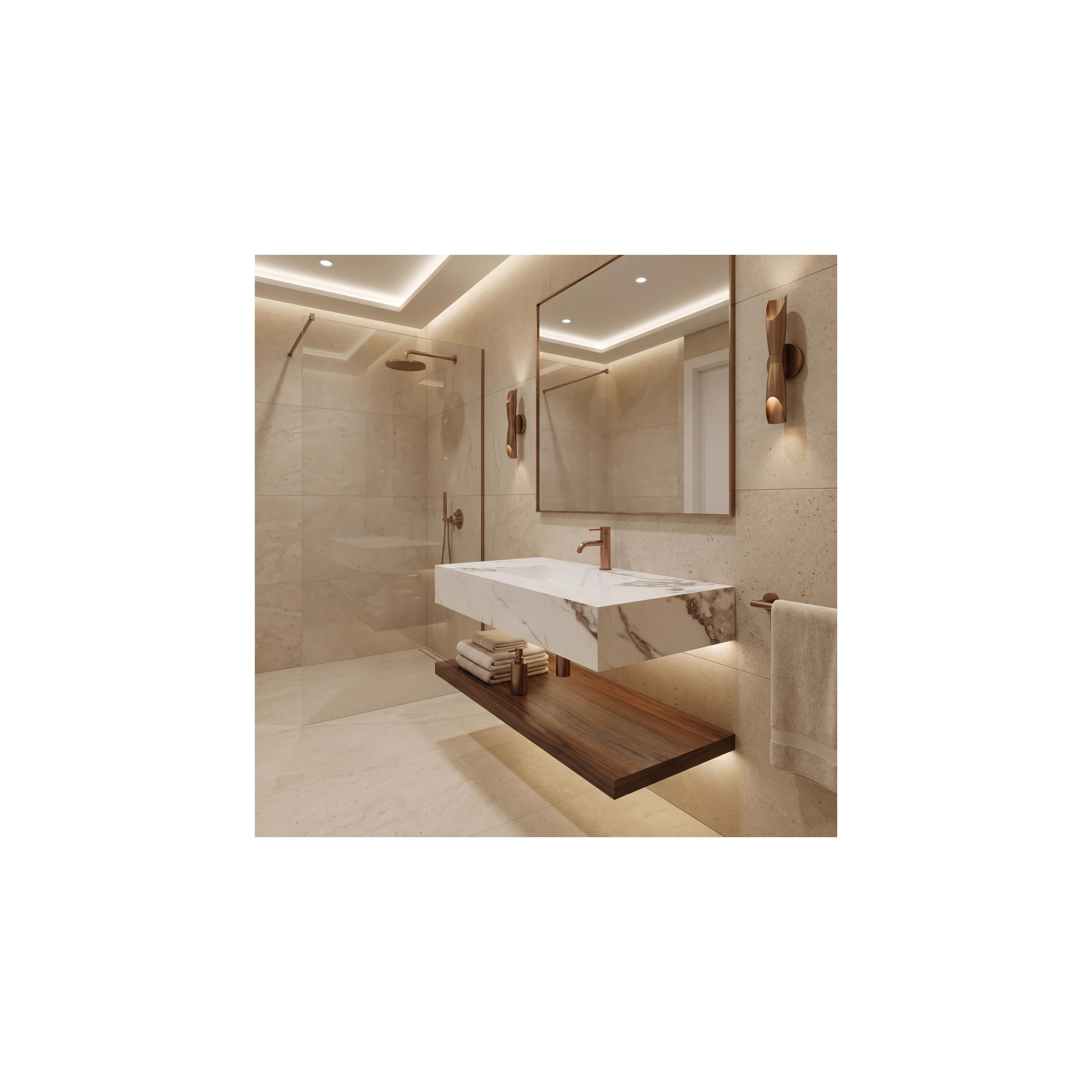 Lavabo suspendu Rea Aresa Cold Jade 80