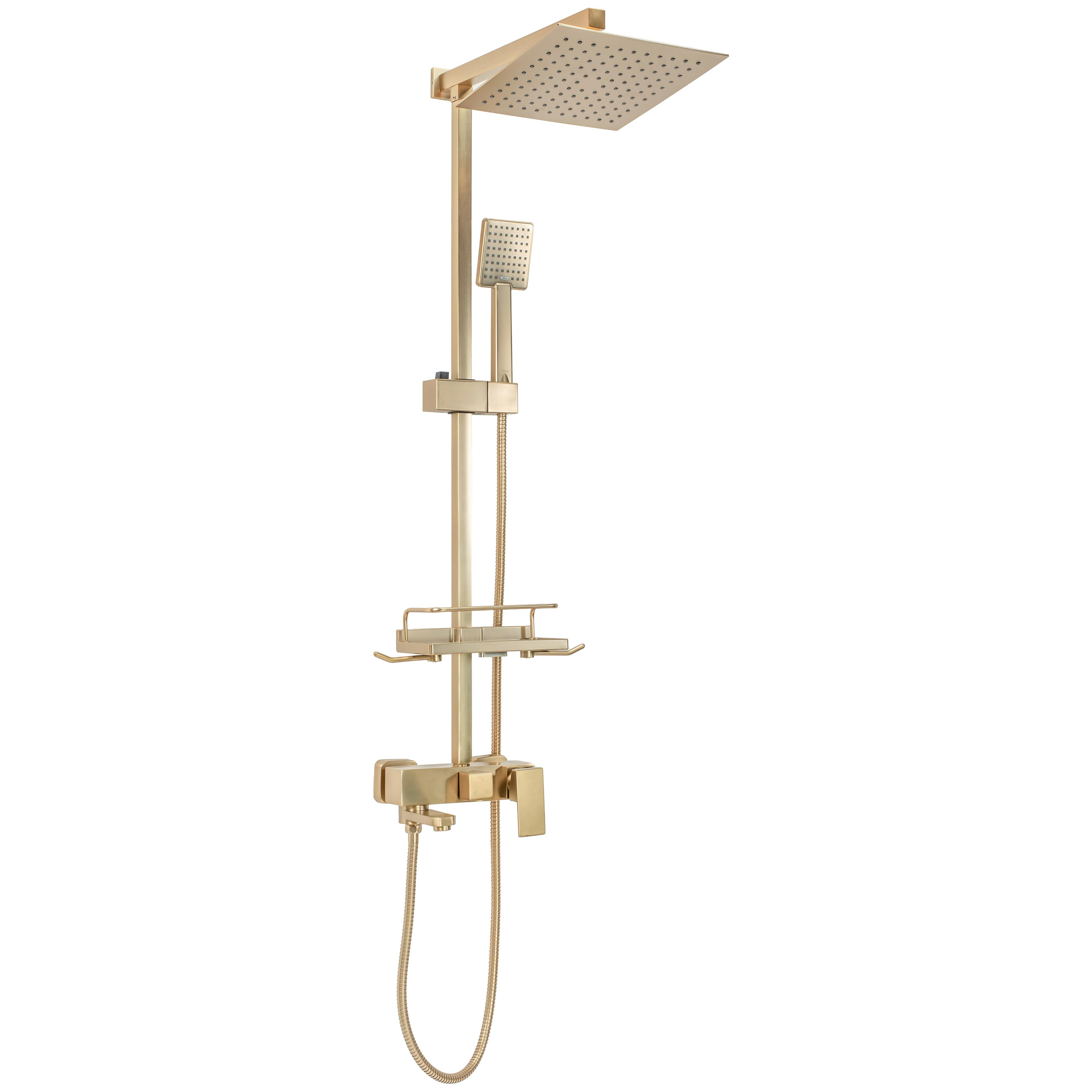 Komplet za prhanje REA JACK BRUSHED GOLD