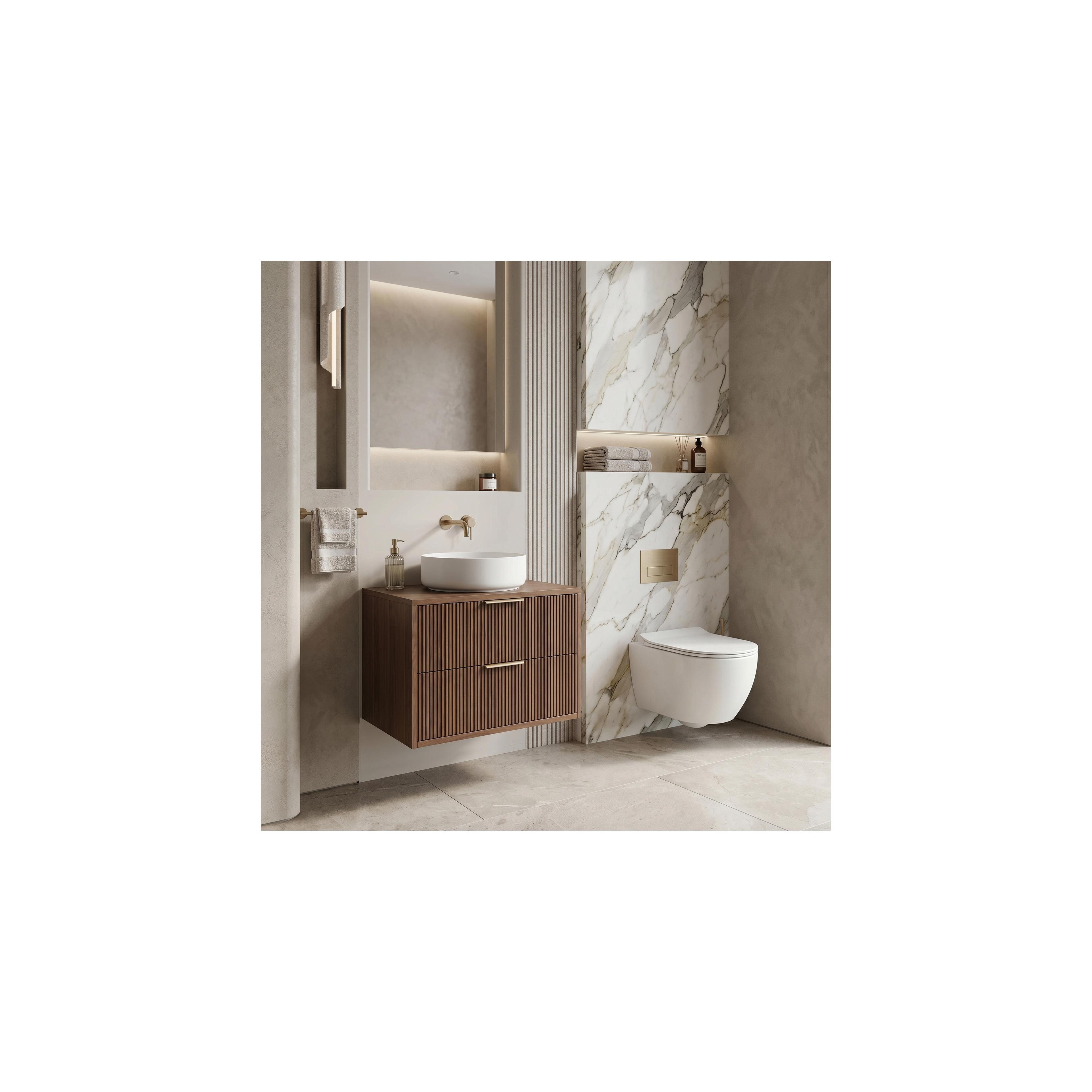 Bathroom vanity cabinet Rea Mono 60cm Brown