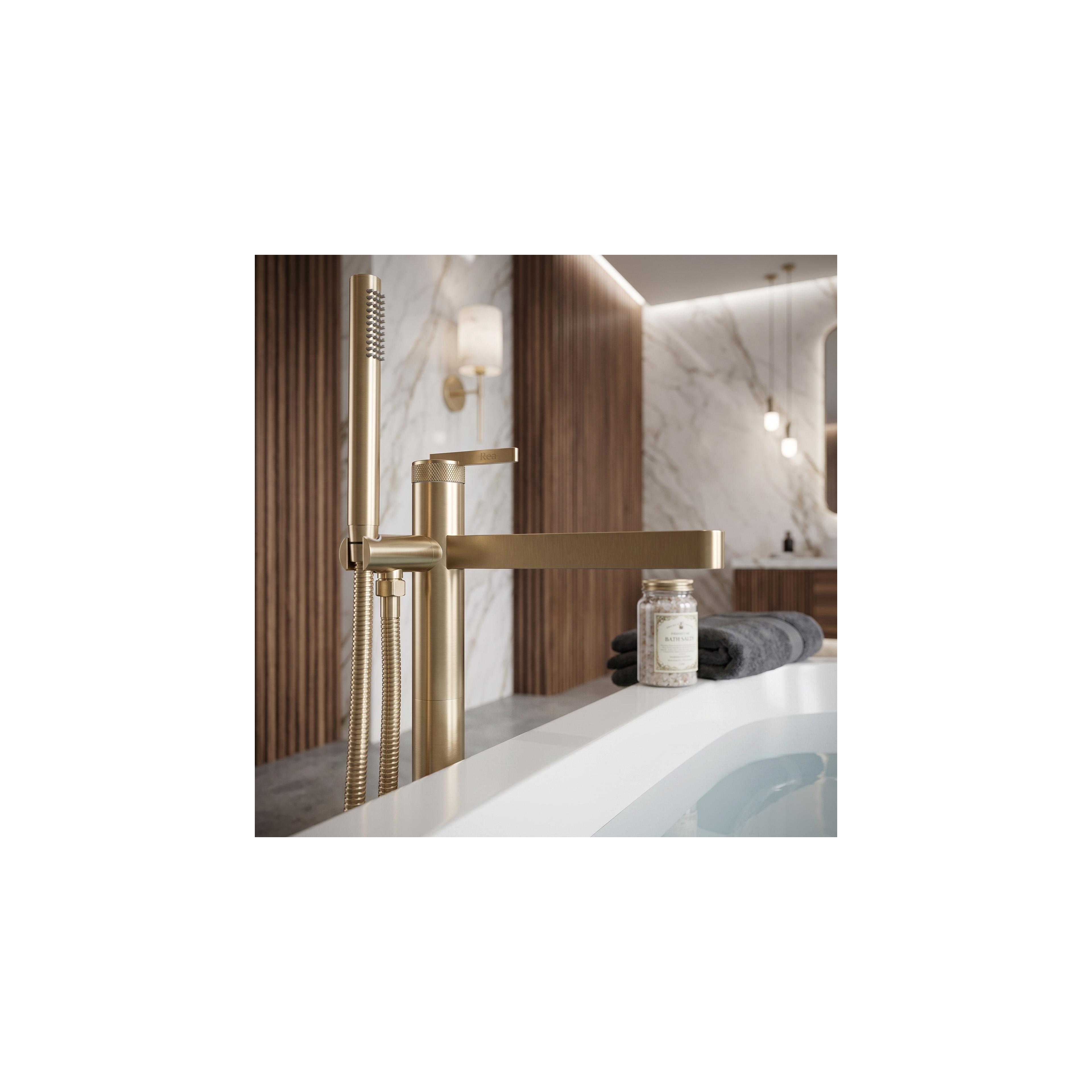 Robinet autoportant Rea Grace Brush Gold