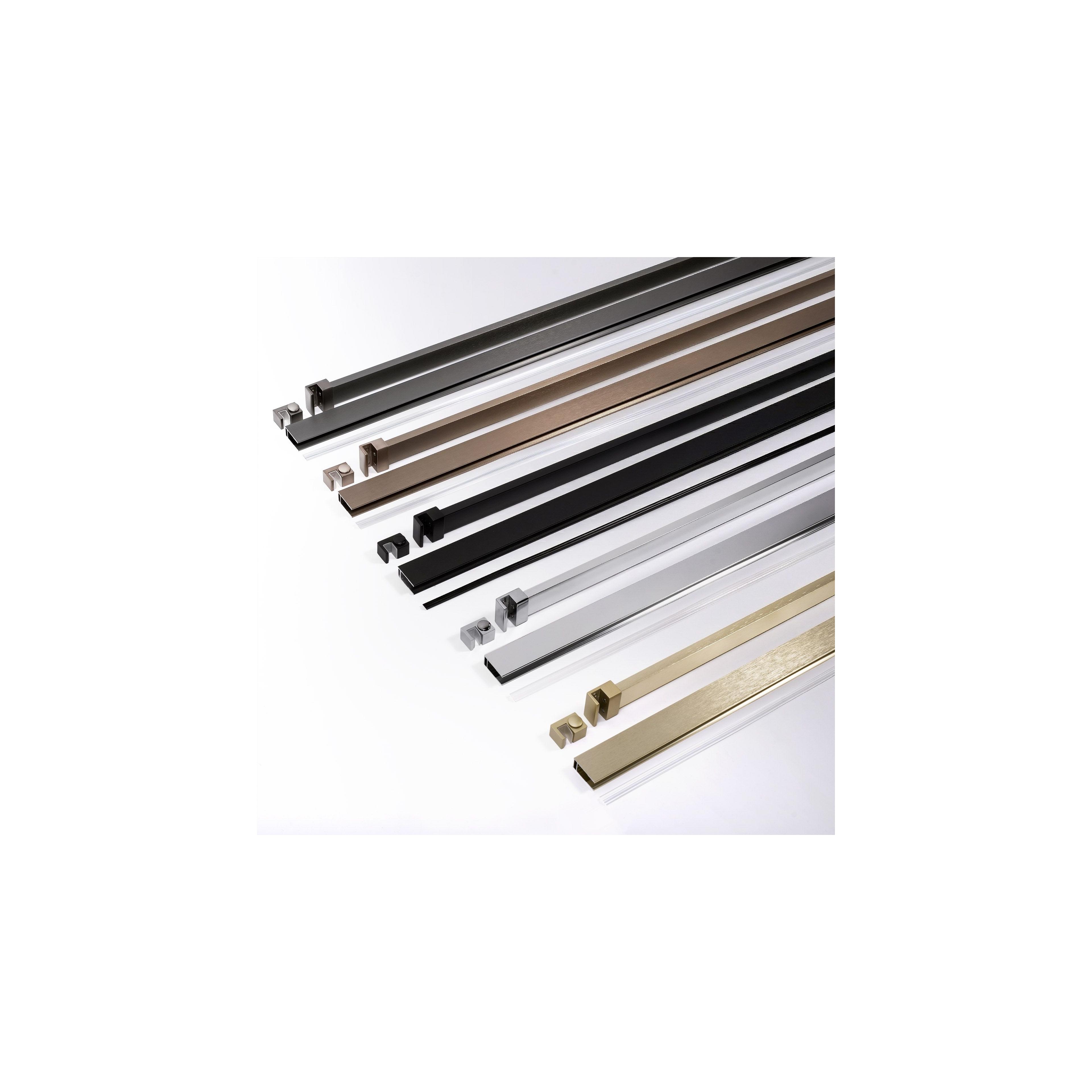 Paroi de douche Rea Flexi Grey / Brush Copper 90