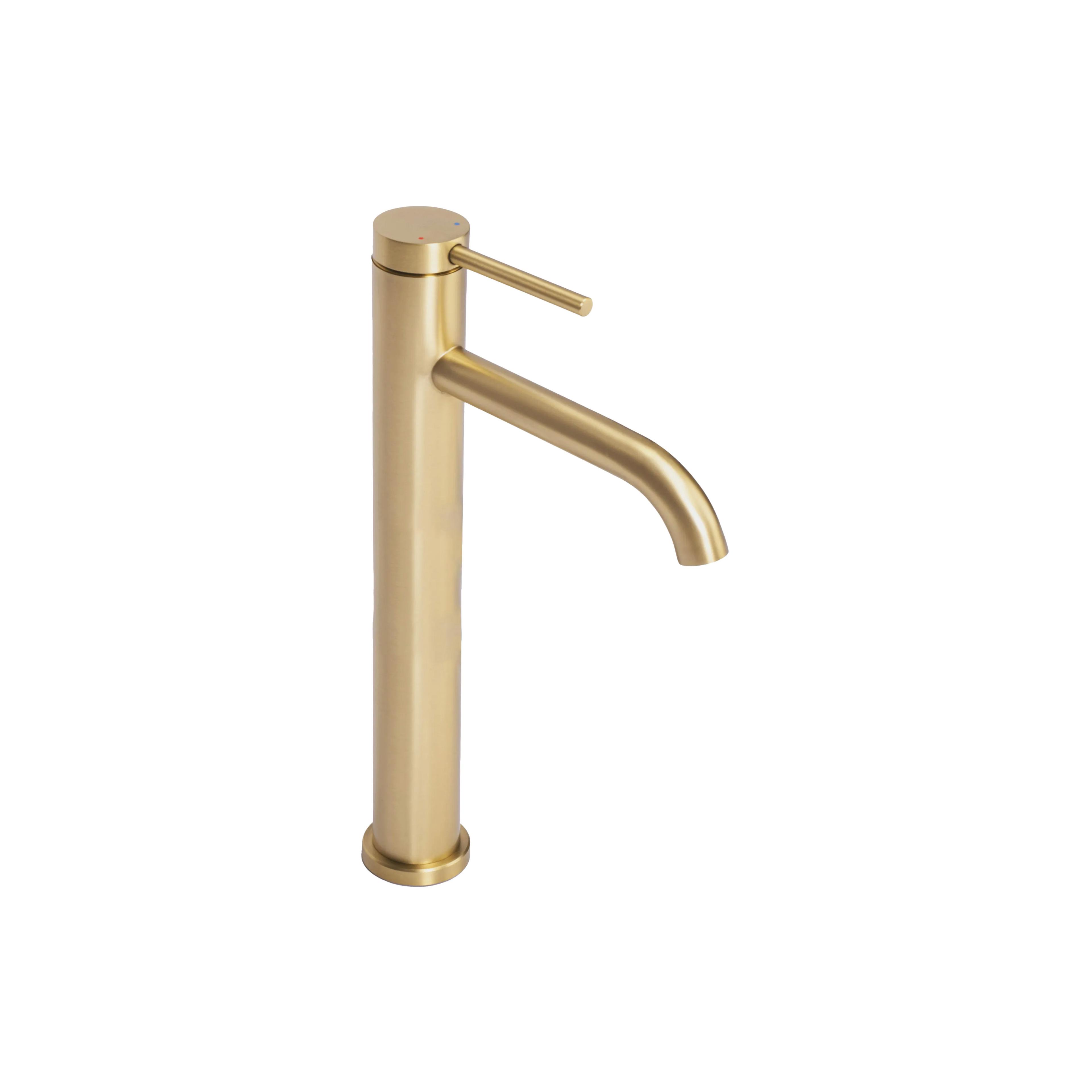 Wastafelkraan Rea Clif Gold Brush High