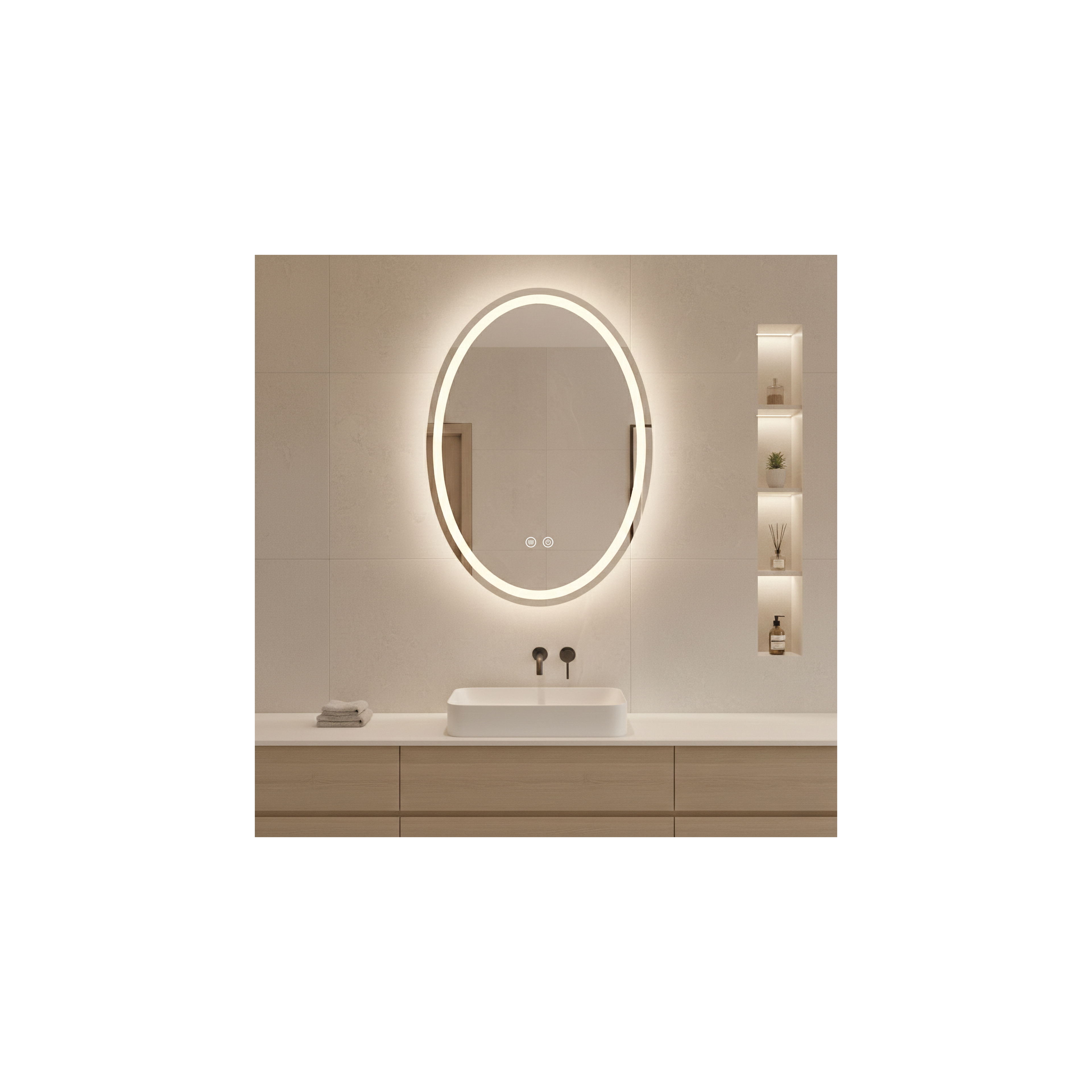 Miroir LED Marco 60x80  cm