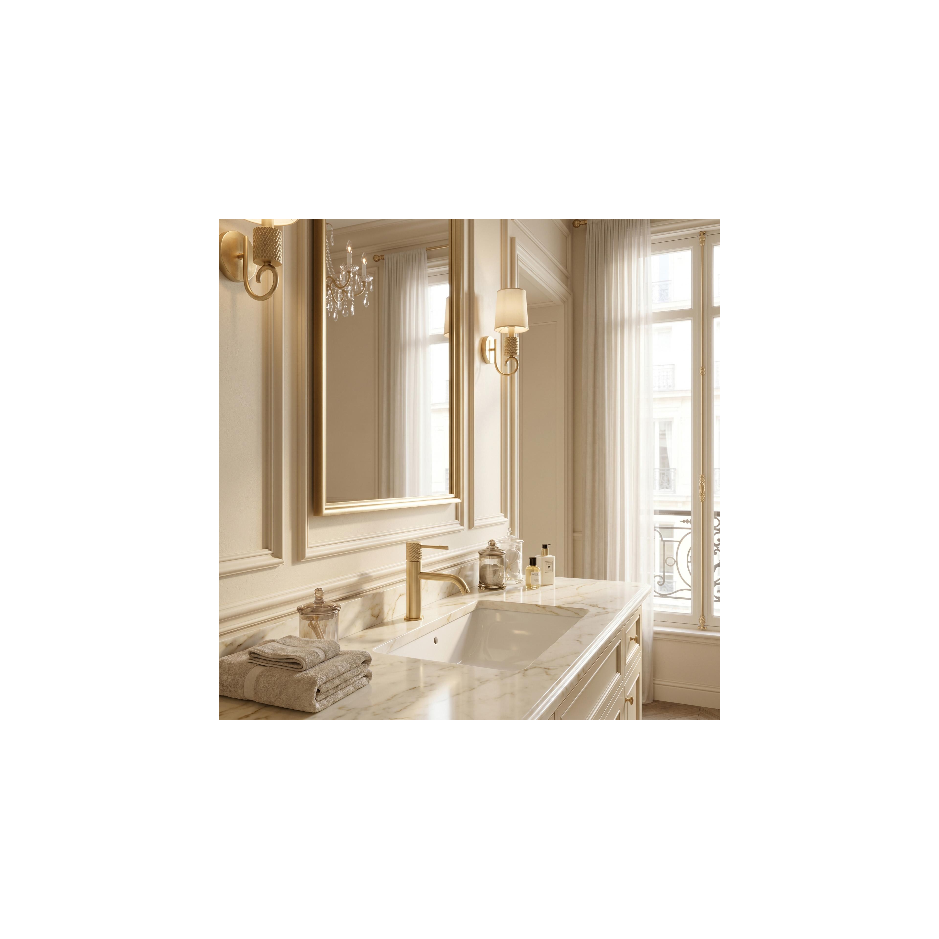 Bathroom faucet Rea Venti Brush Gold Low