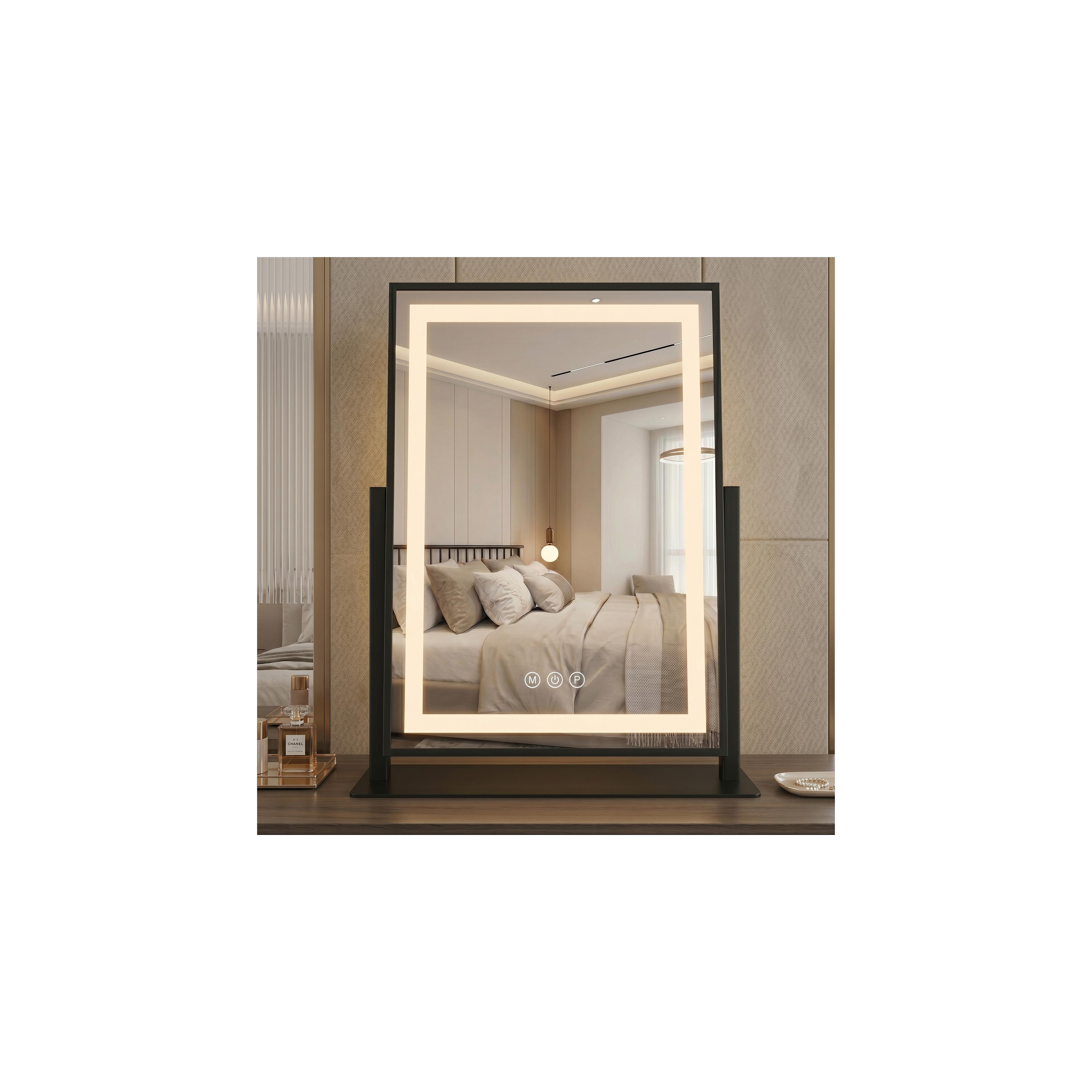 Lustro LED LUMI Black 30x40cm