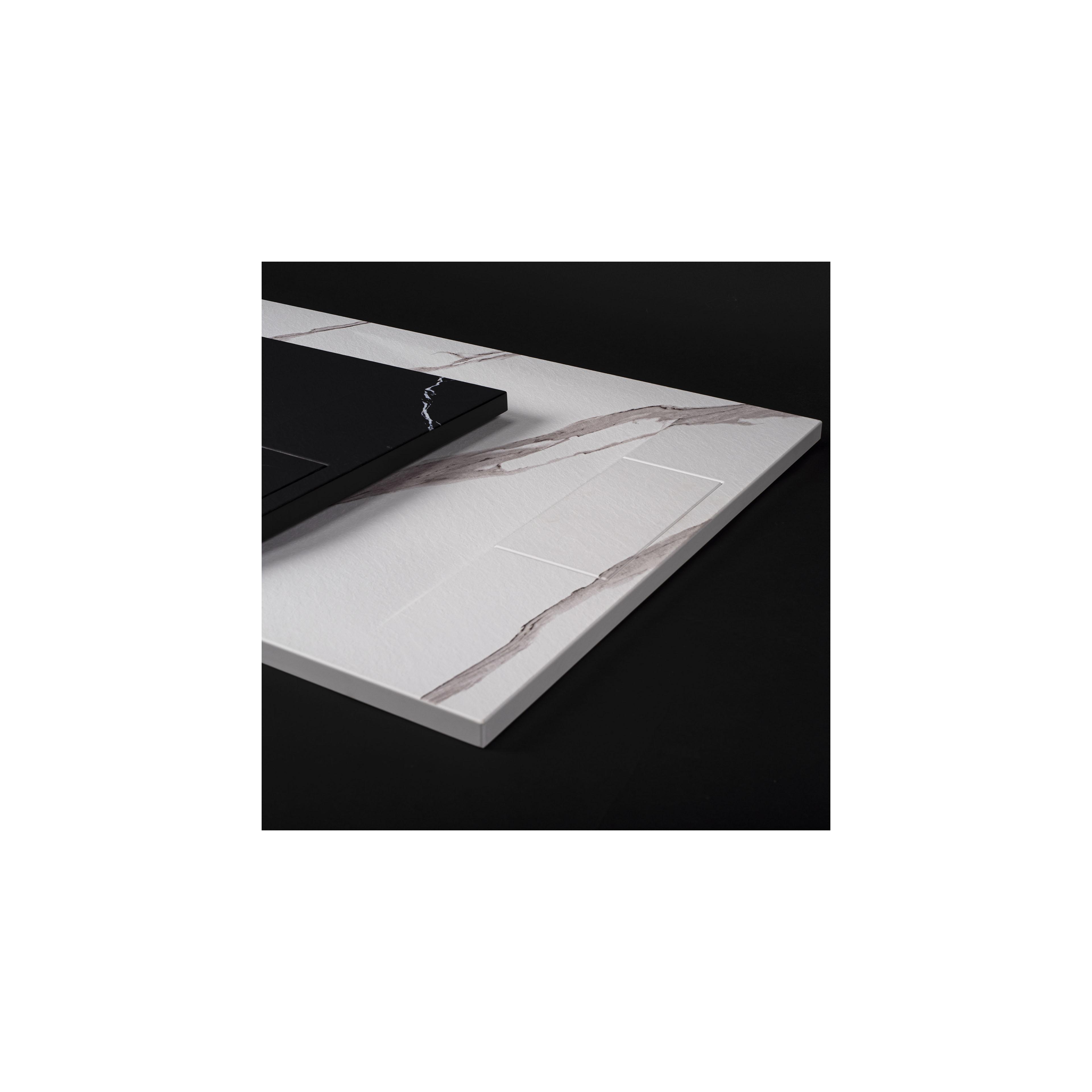 Plato de ducha Magnum CARRARA BLACK 90x90