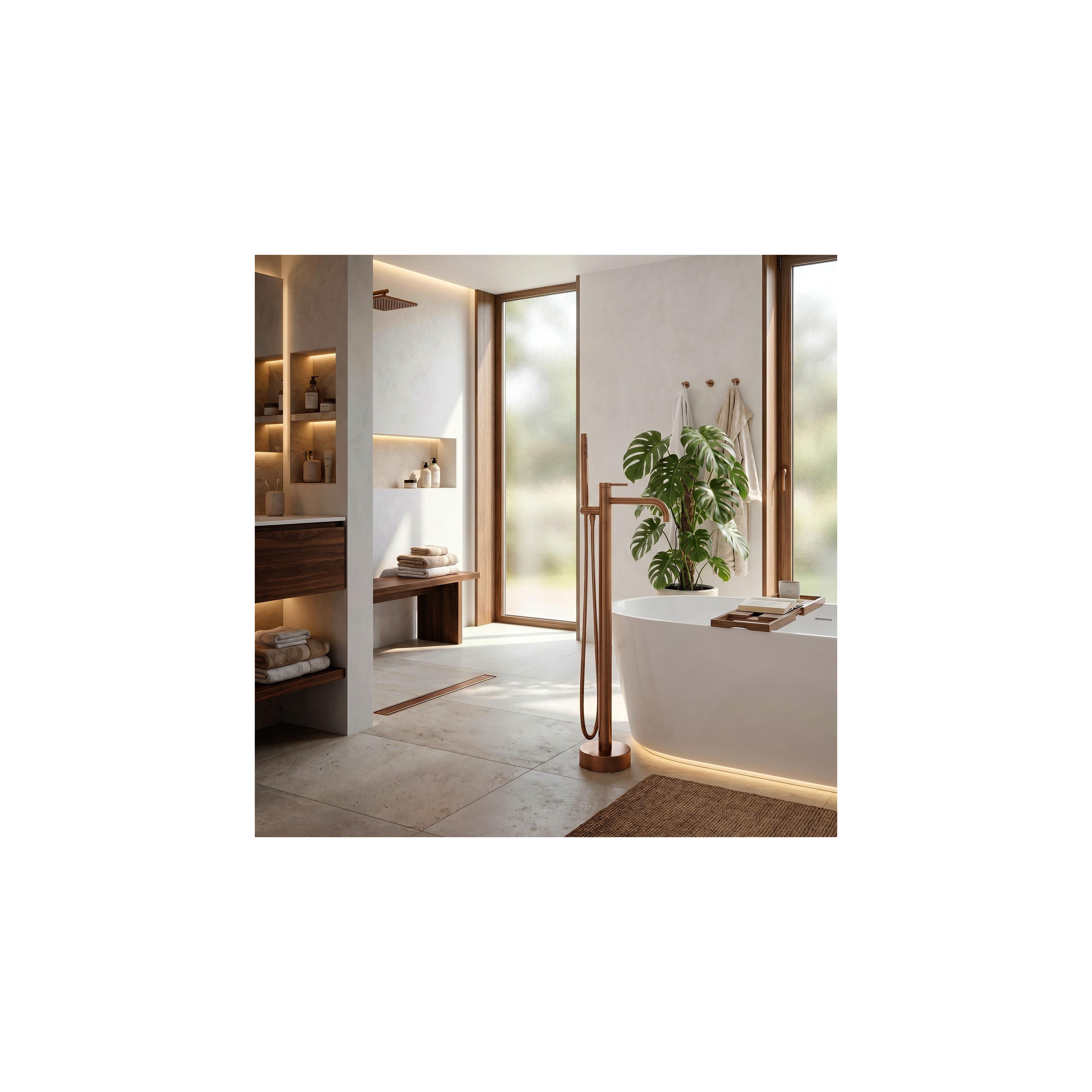 Free-standing faucet Rea Clif Brush Copper