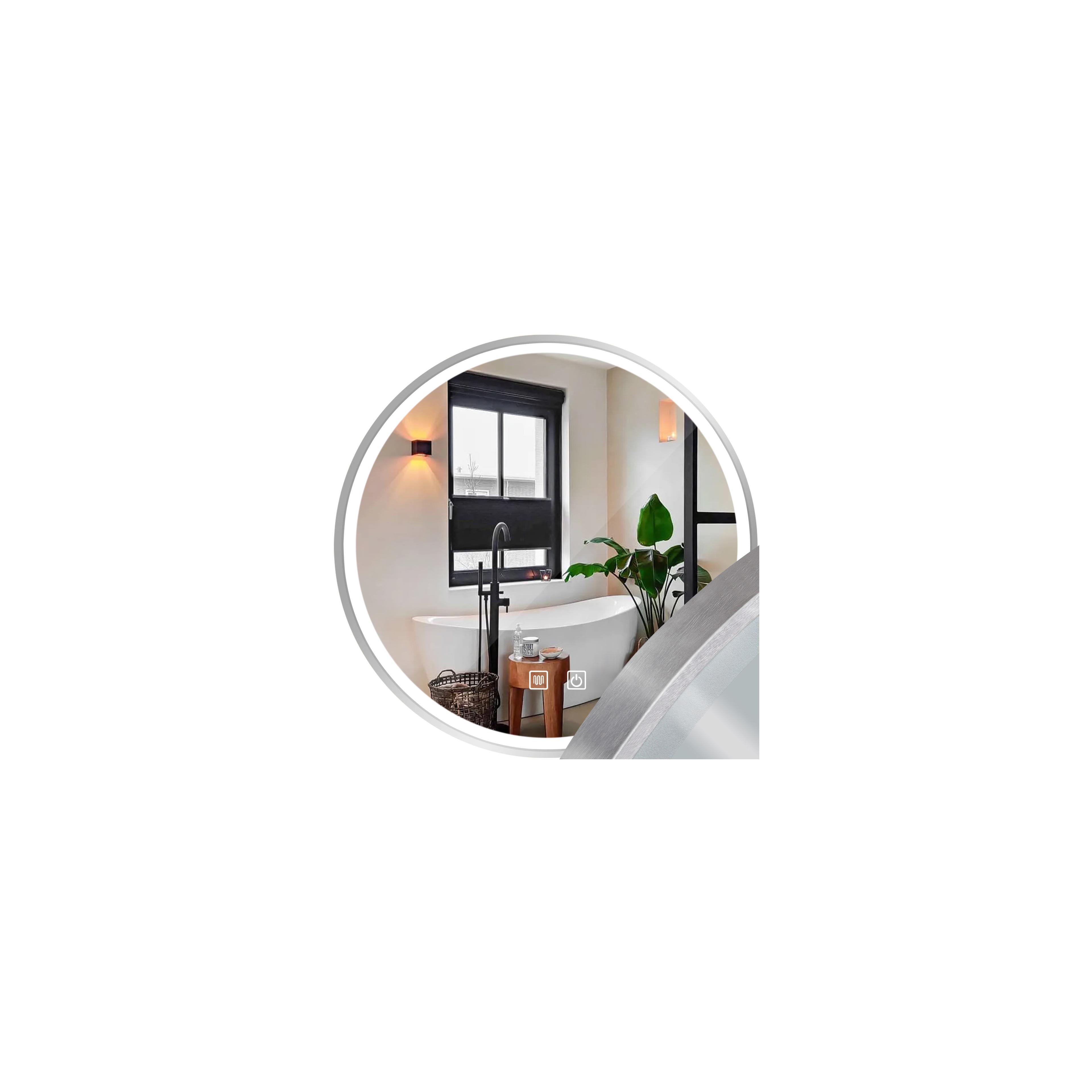 Mirror LED 70cm MMJ BRUSH SILVER