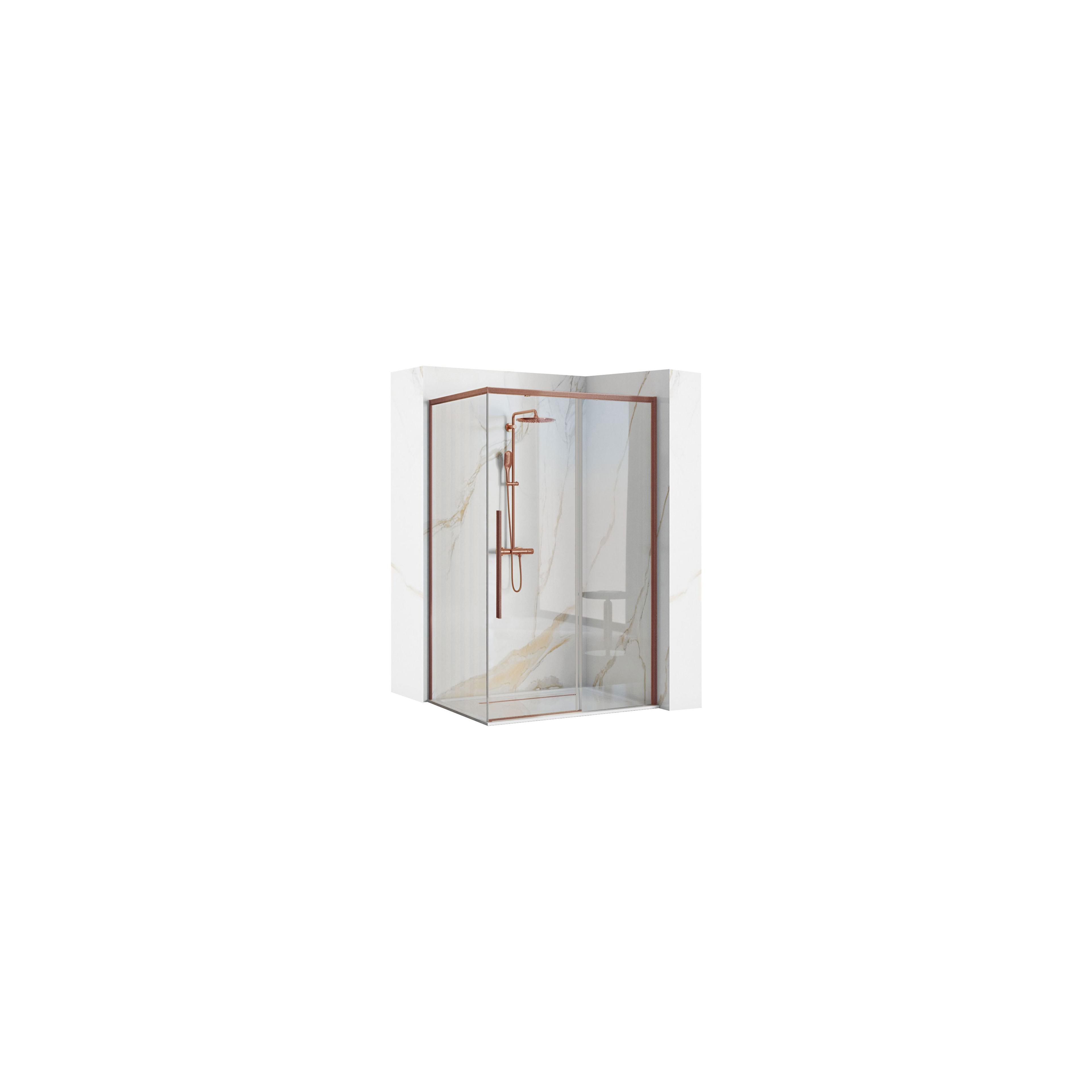 Duschkabine SOLAR Copper Brush 120x90