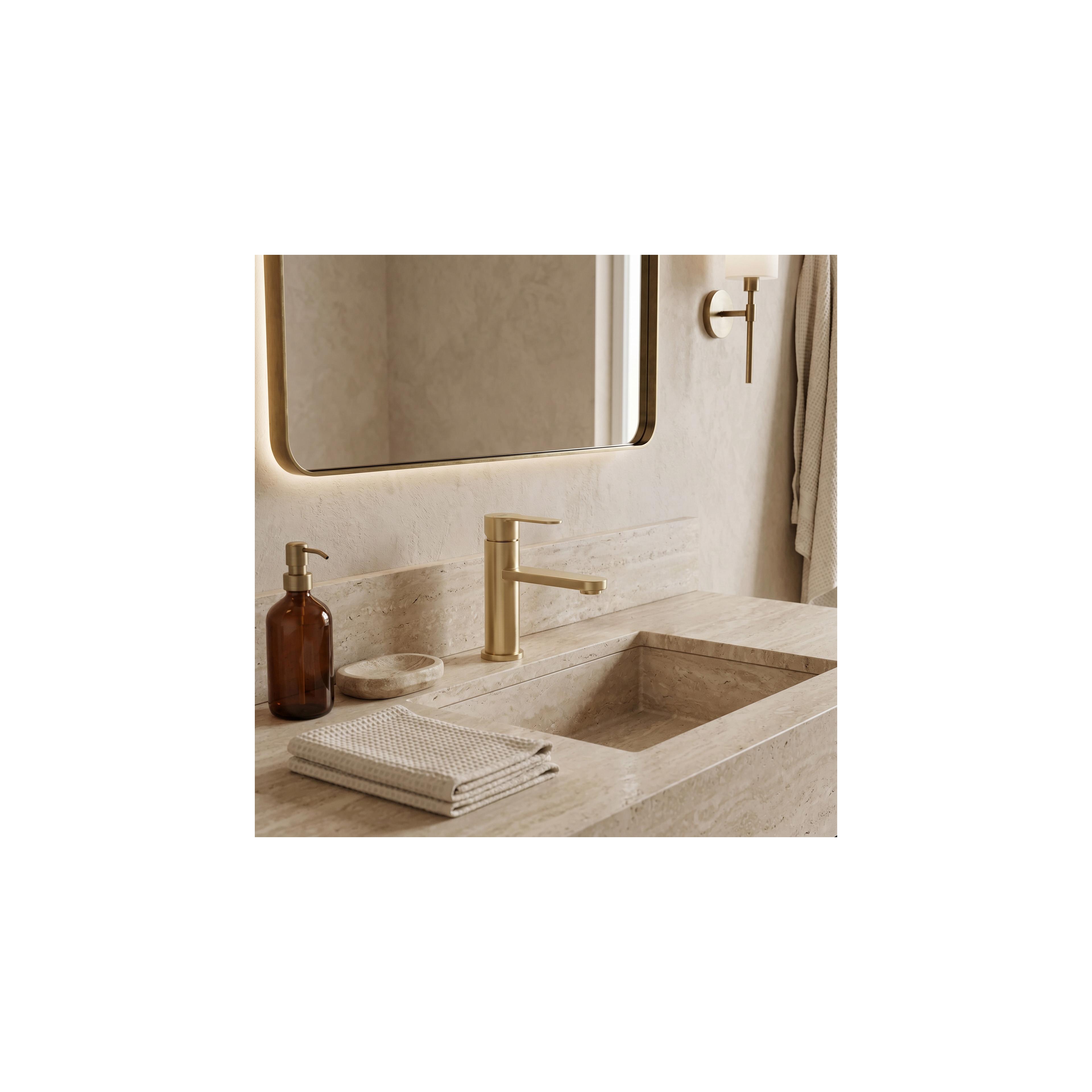 Kupaonska miješalica Rea Arcos Brush Gold