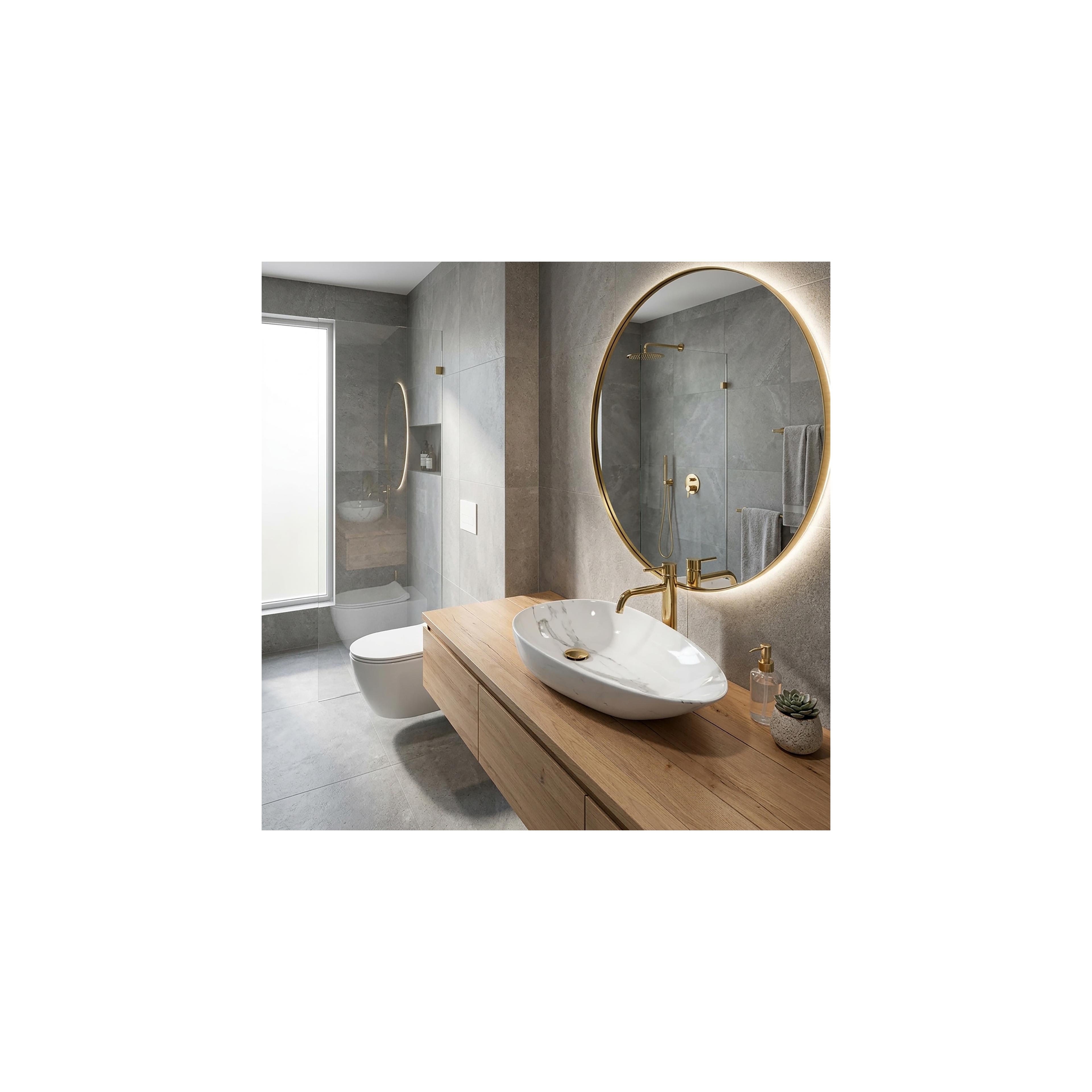 Lavoar pentru blat Rea Greta 65 Bianco Shiny
