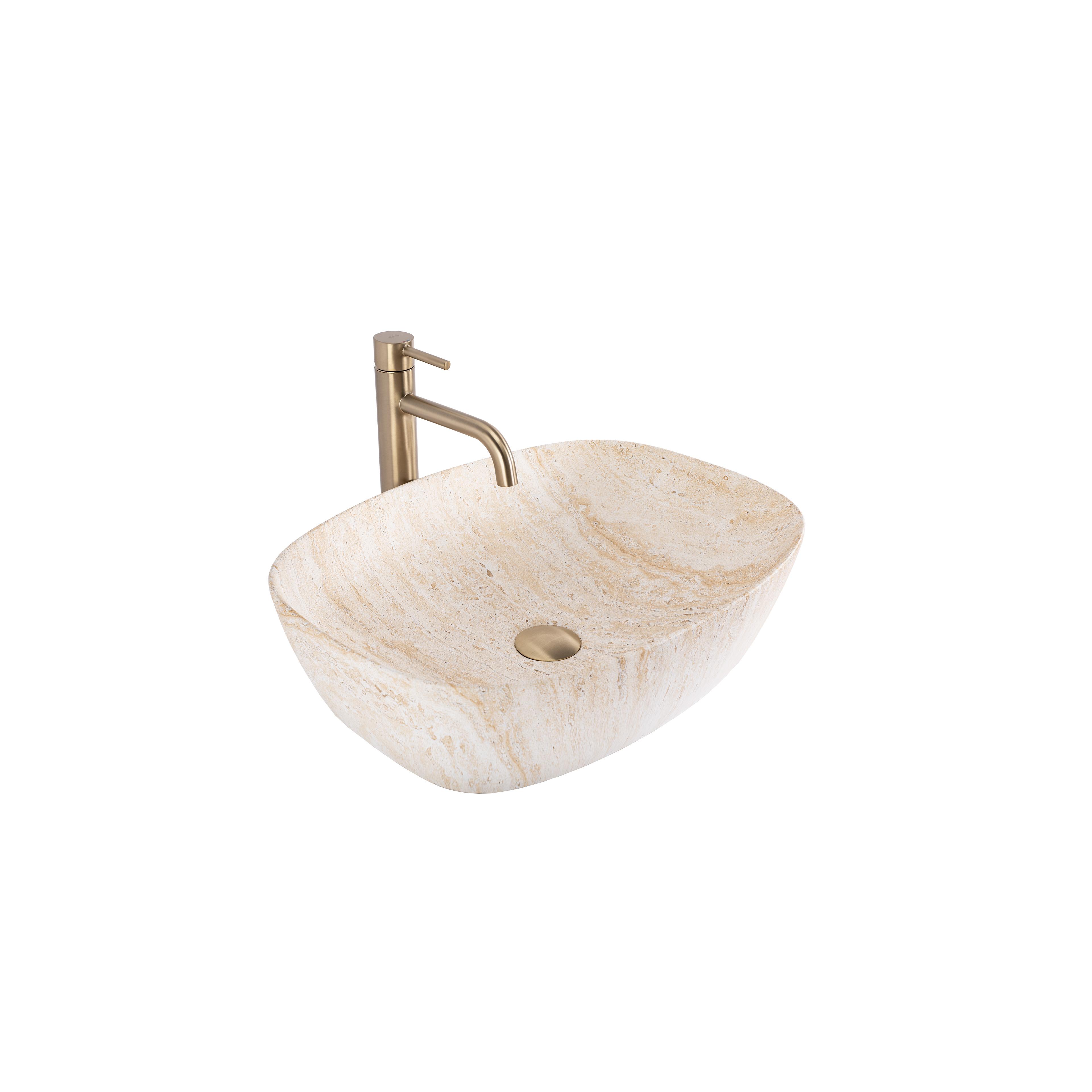 Countertop Basin Rea Freja Travertine Matt