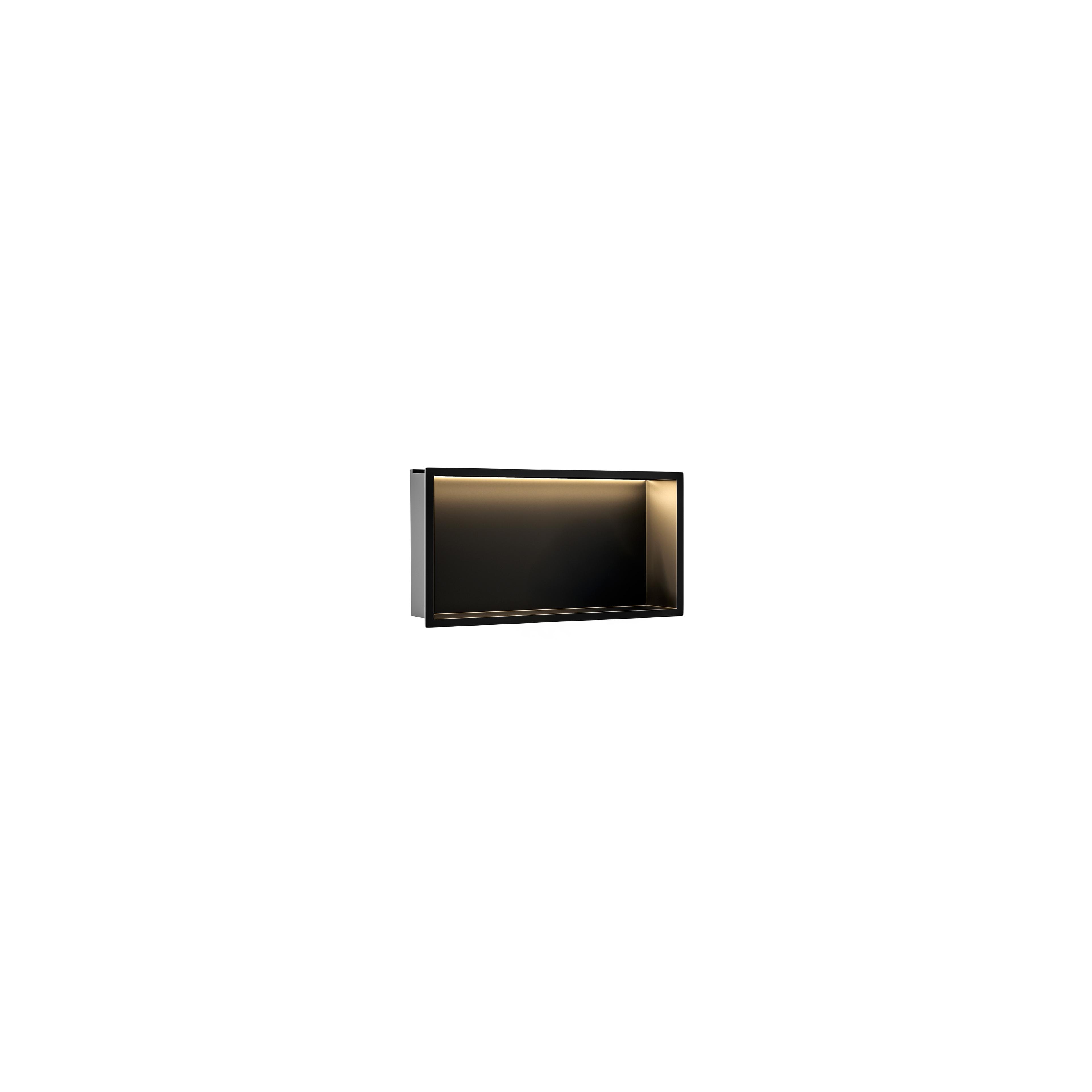 REPISA DE BAÑO EMPOTRADA LED 30x60 black