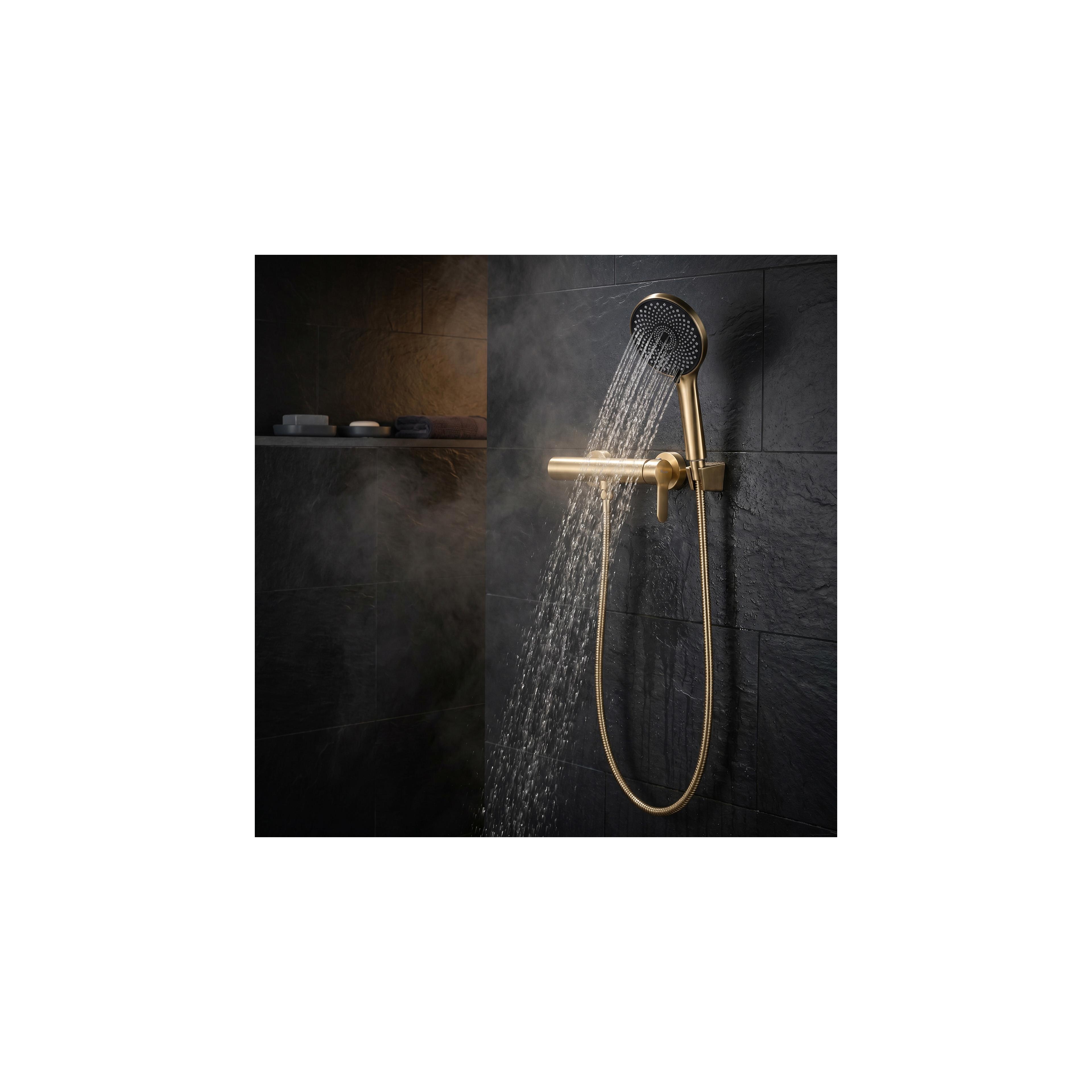 Baterie de duș REA Arcos Brush Gold
