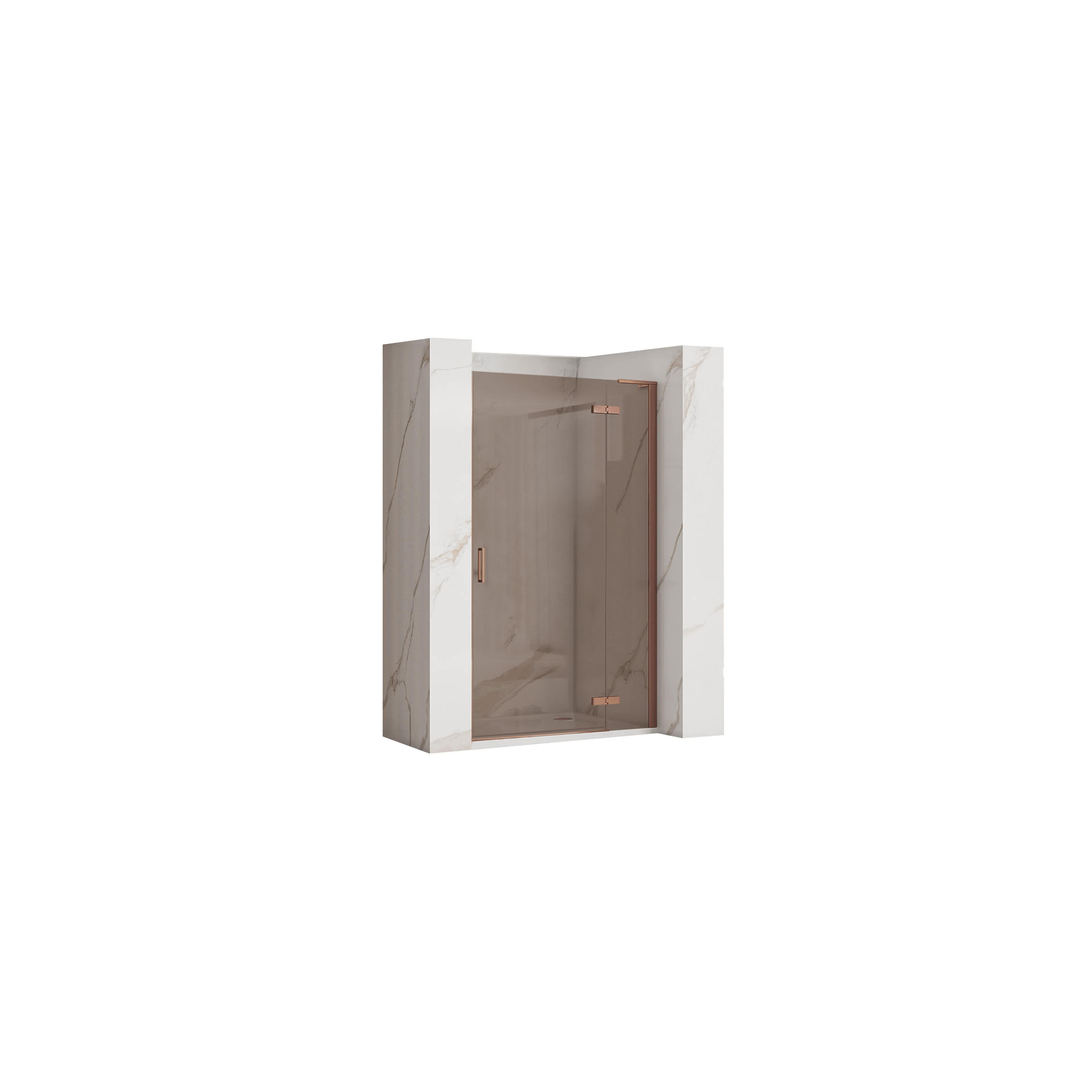 Porte de douche Rea Hugo 80 Copper Brush