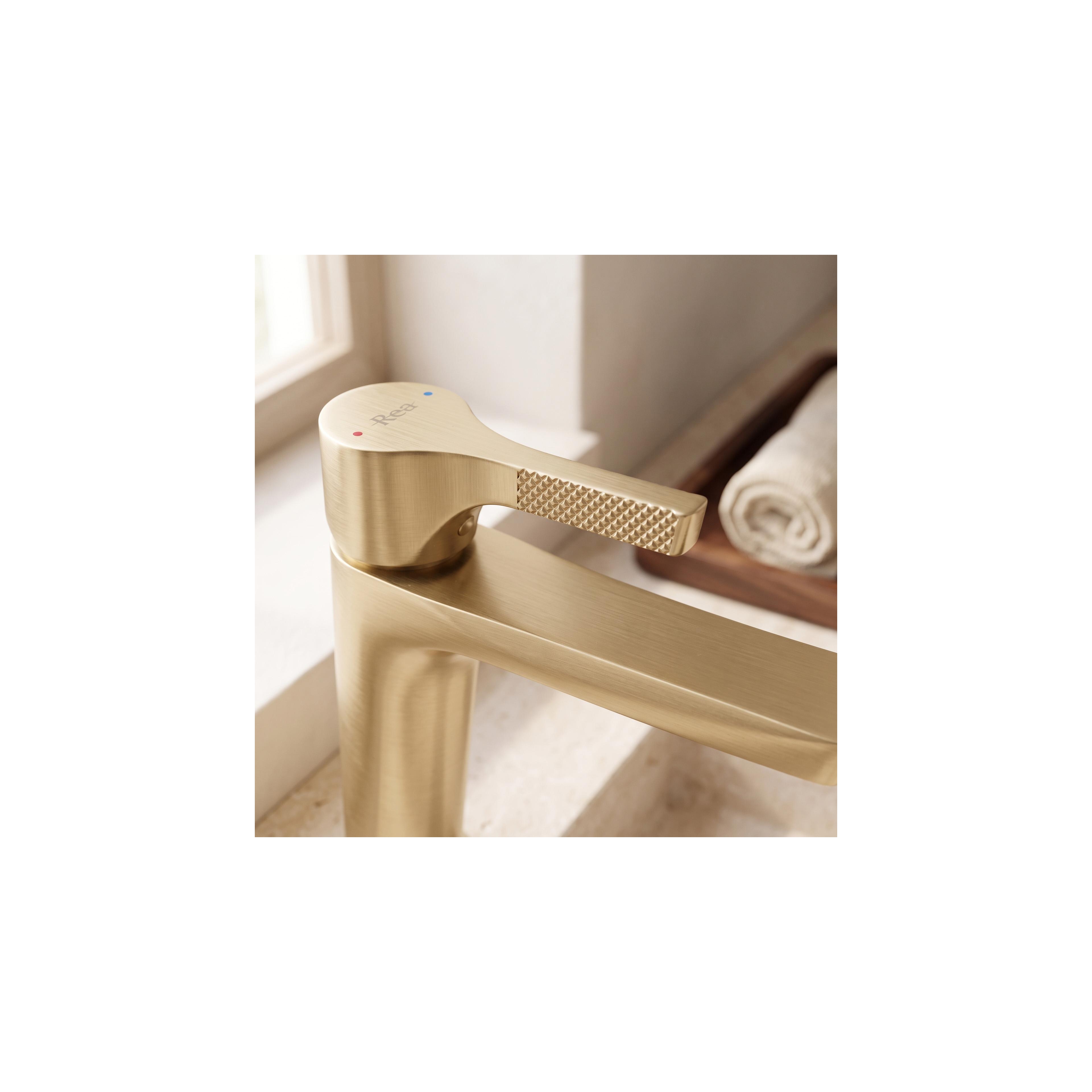 Robinet de lavabo PREMIUM Rea Maxim Brush Gold Low