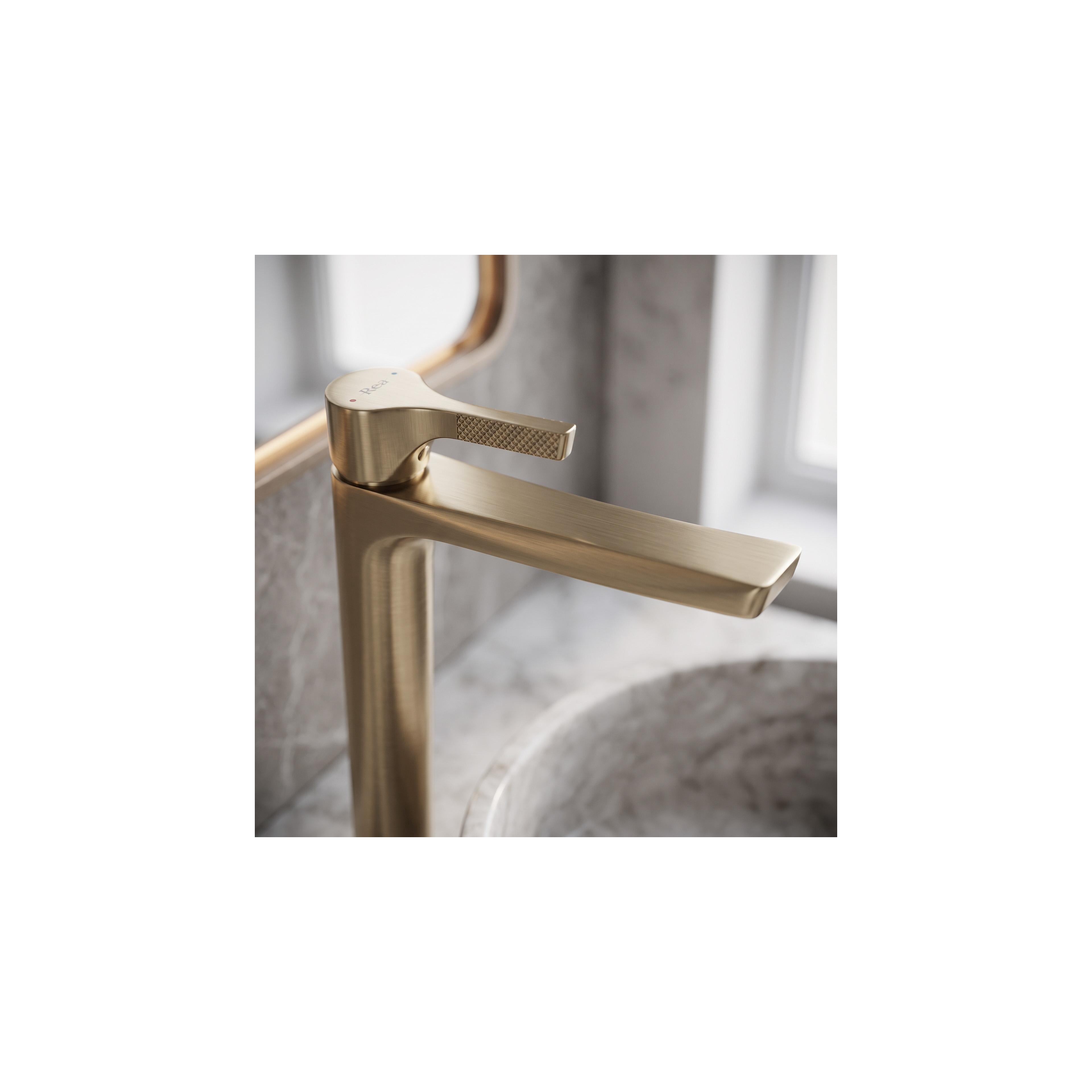 Umyvadlová baterie PREMIUM REA Maxim Brush Gold High