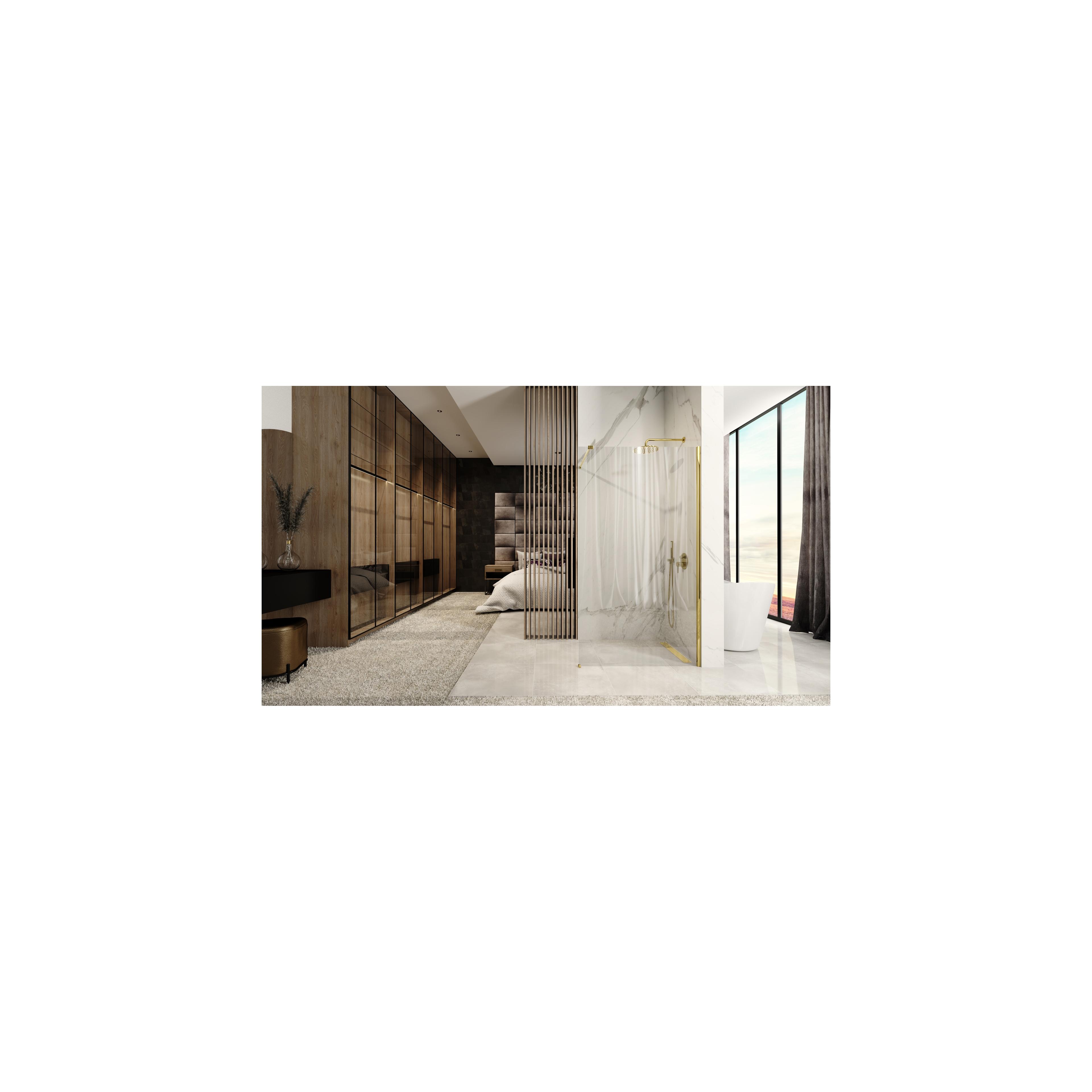 Pared de la ducha Rea Aero N 80 Walk In Gold